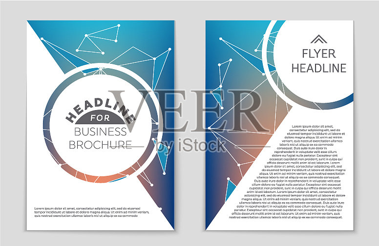 抽象布局的艺术背景设置插画图片素材