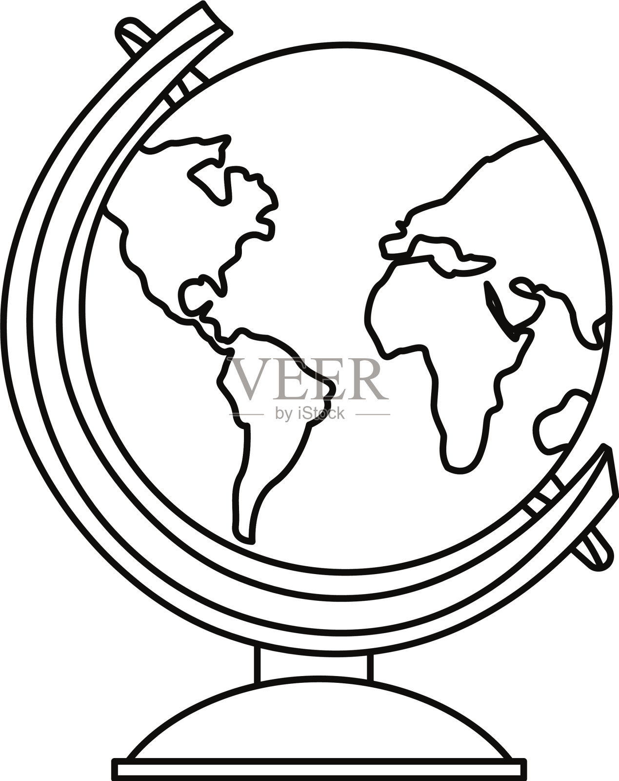 学校世界地图设计元素图片