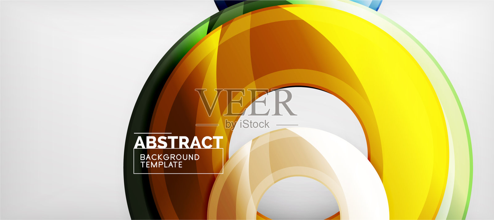 光滑圆几何背景插画图片素材