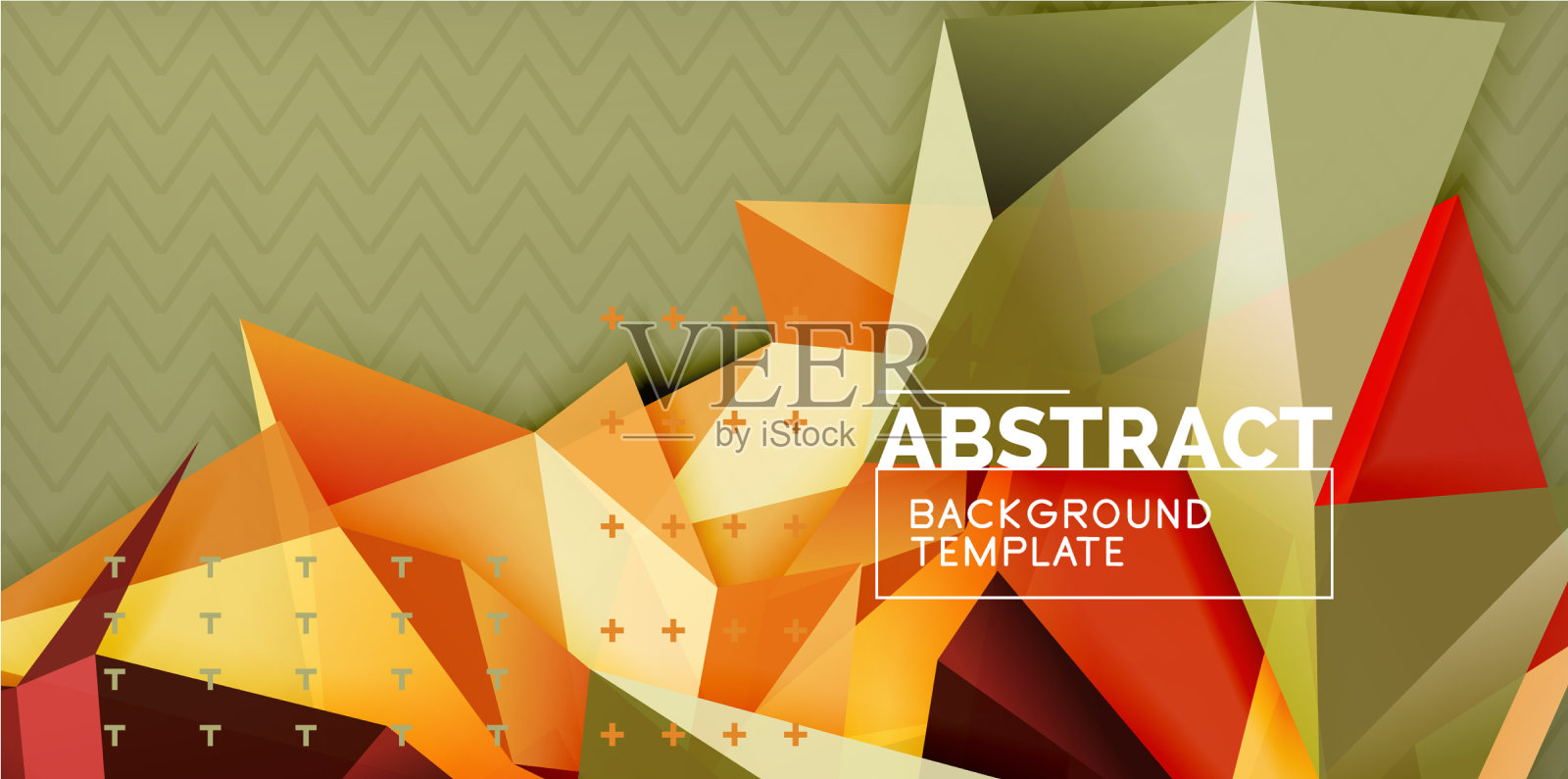 三角形三维几何形状的背景插画图片素材