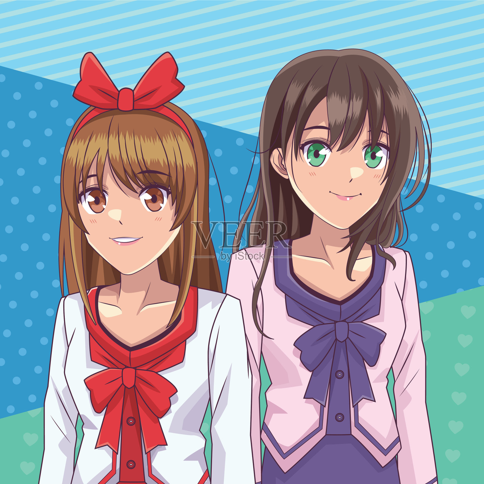 动漫动漫女孩插画图片素材