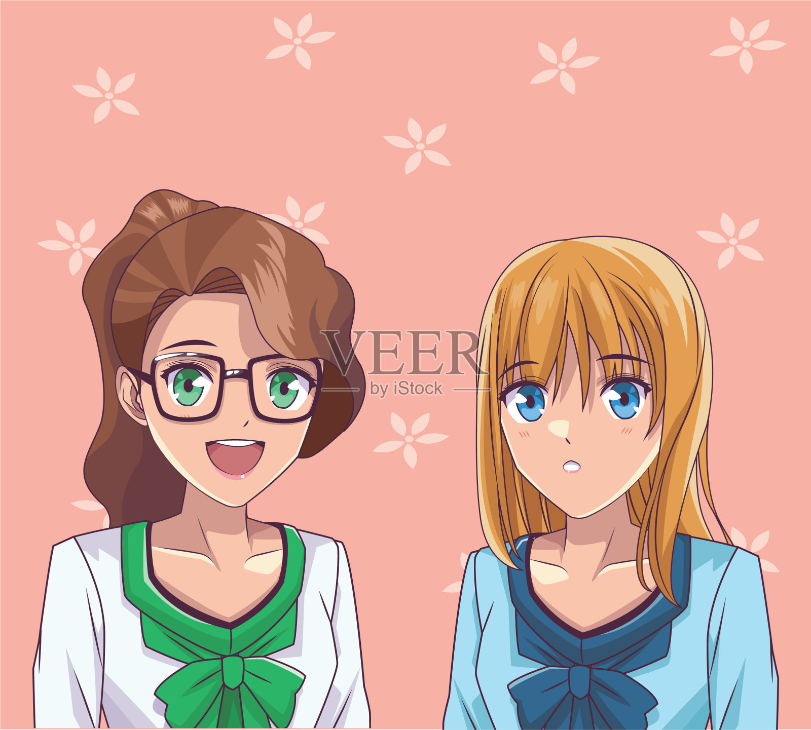 动漫动漫女孩插画图片素材