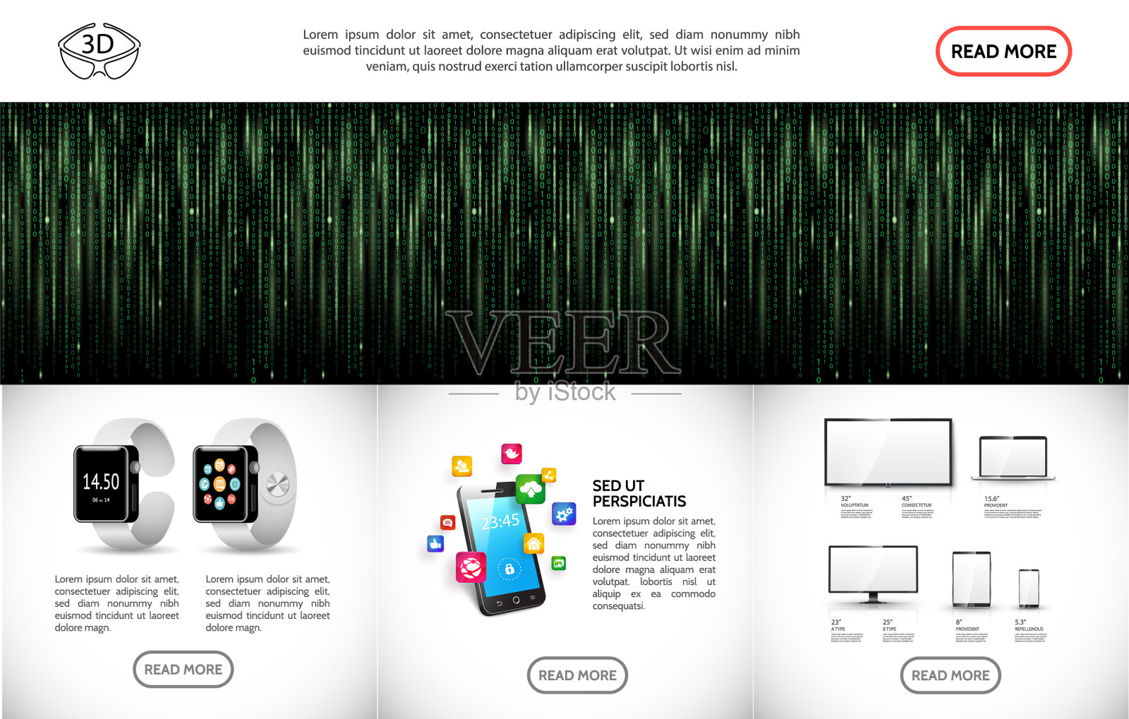 现实的现代技术模板插画图片素材