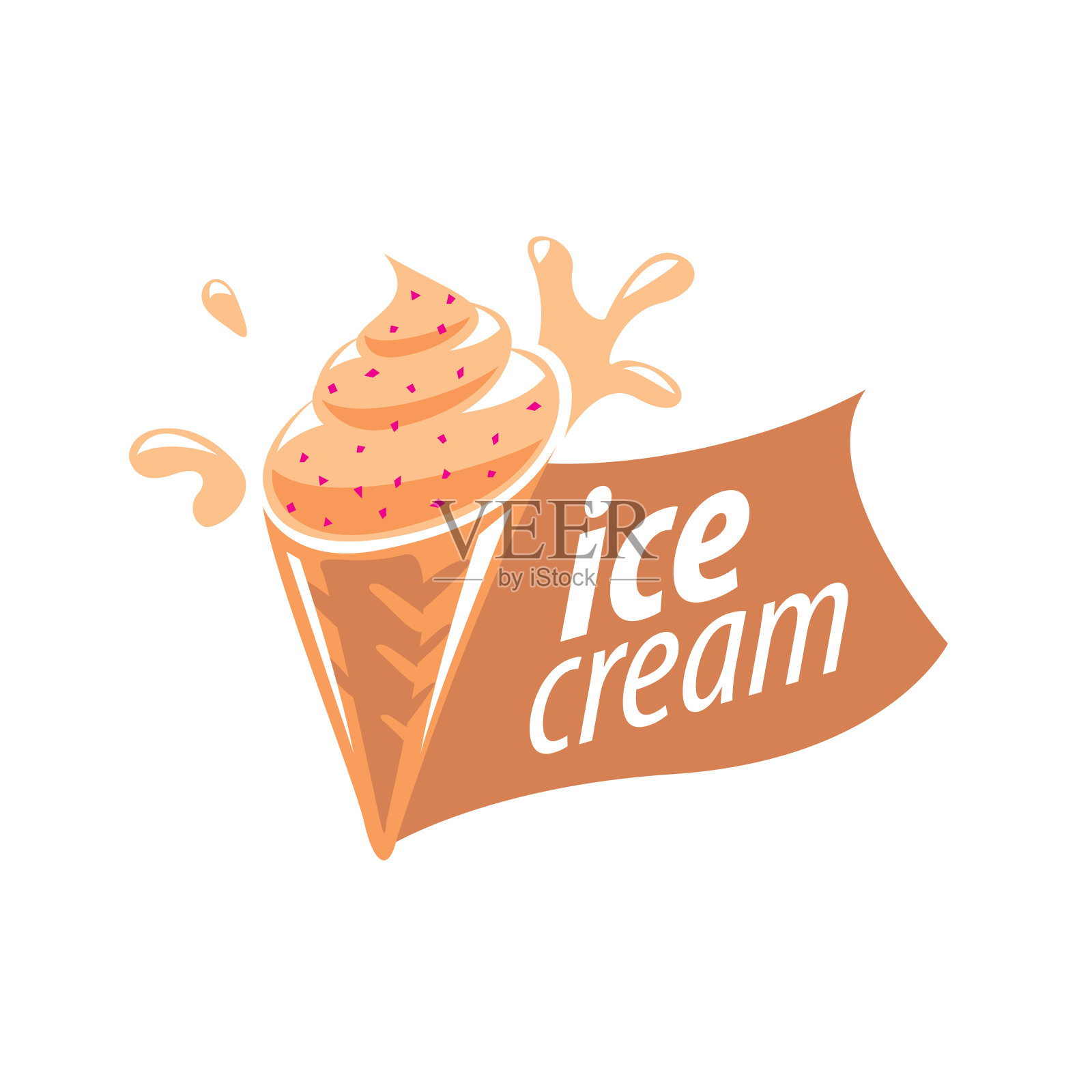 标志的冰淇淋设计元素图片
