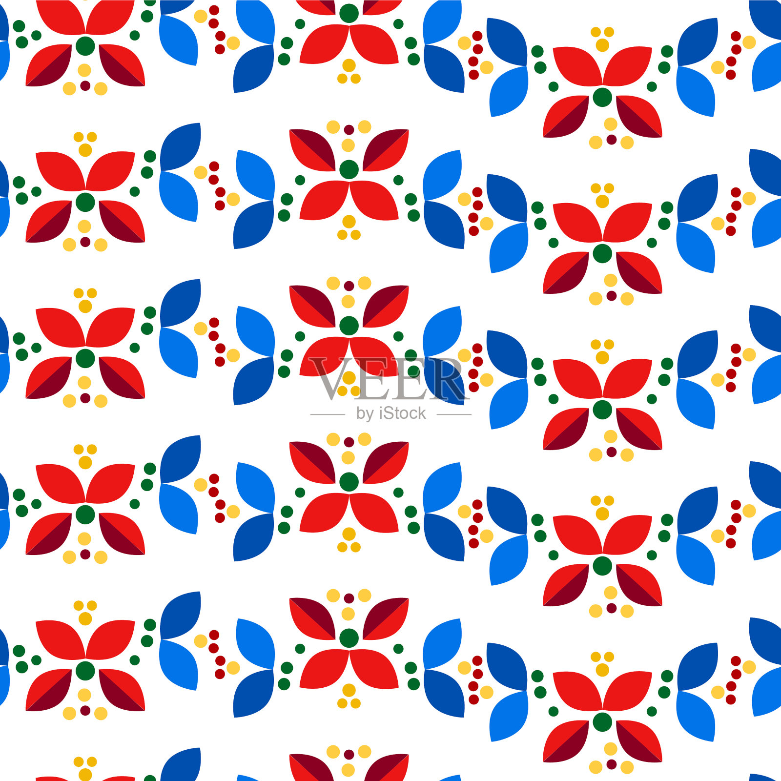 花几何极小的北欧斯堪的纳维亚人插画图片素材