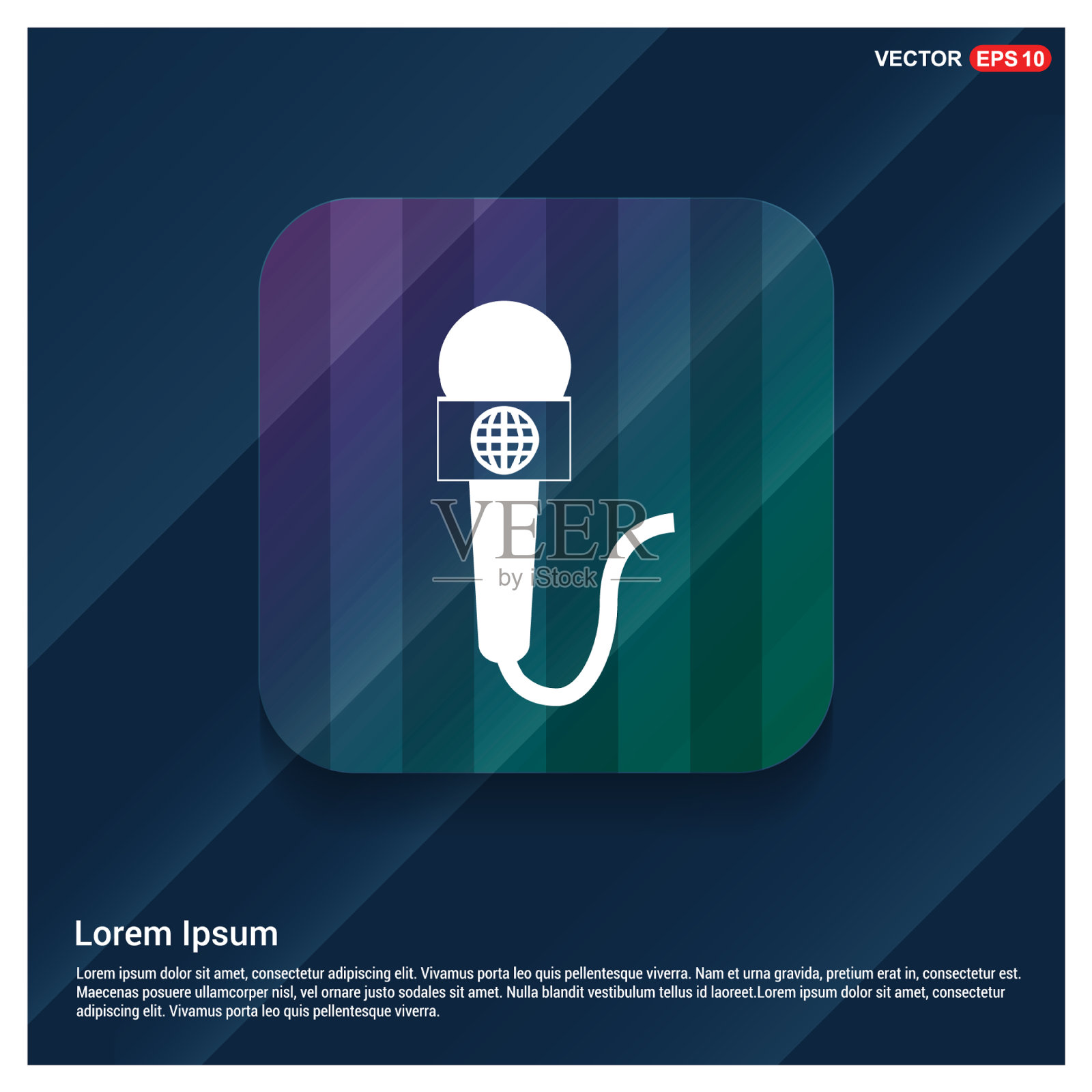 麦克风图标插画图片素材