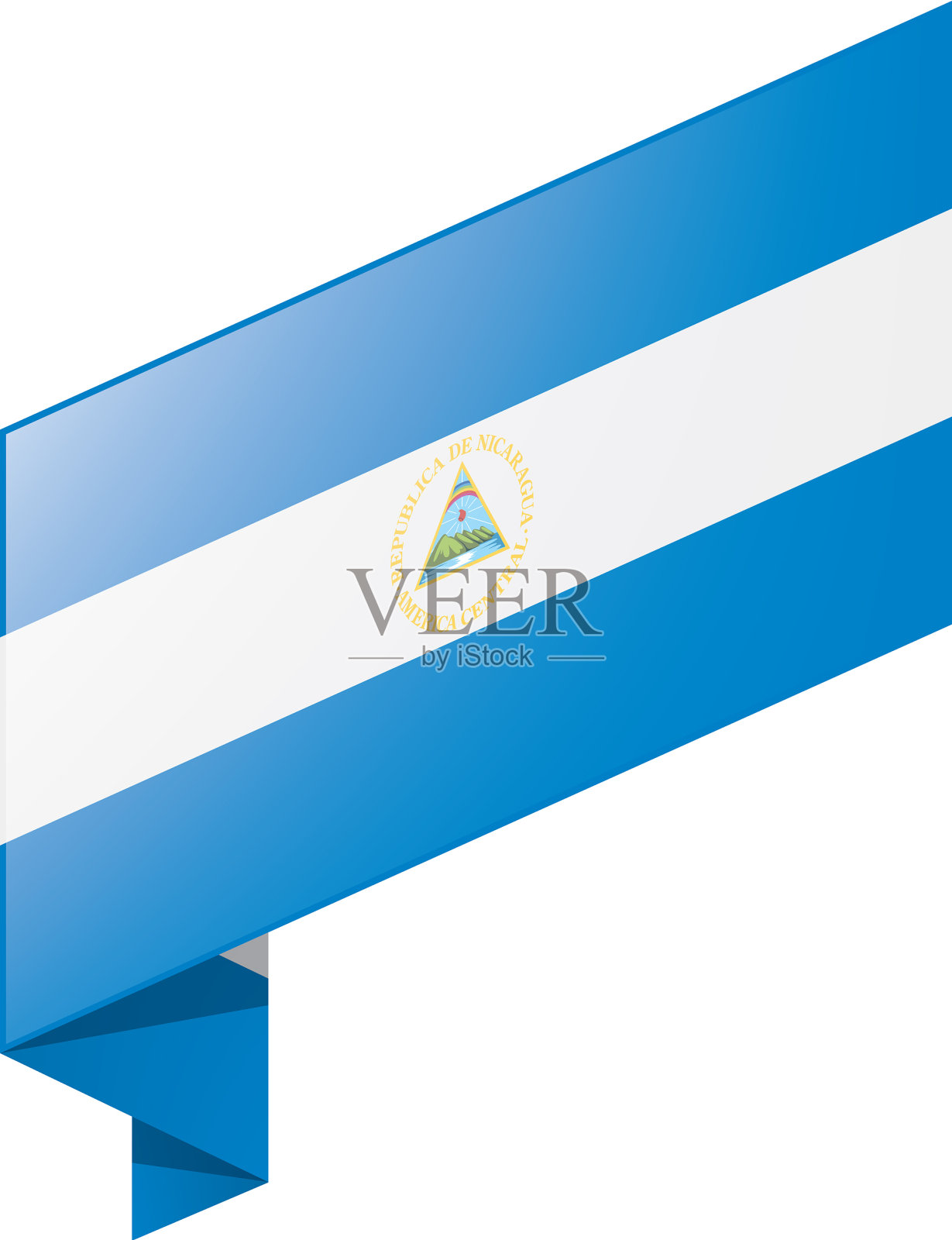 尼加拉瓜国旗设计元素图片