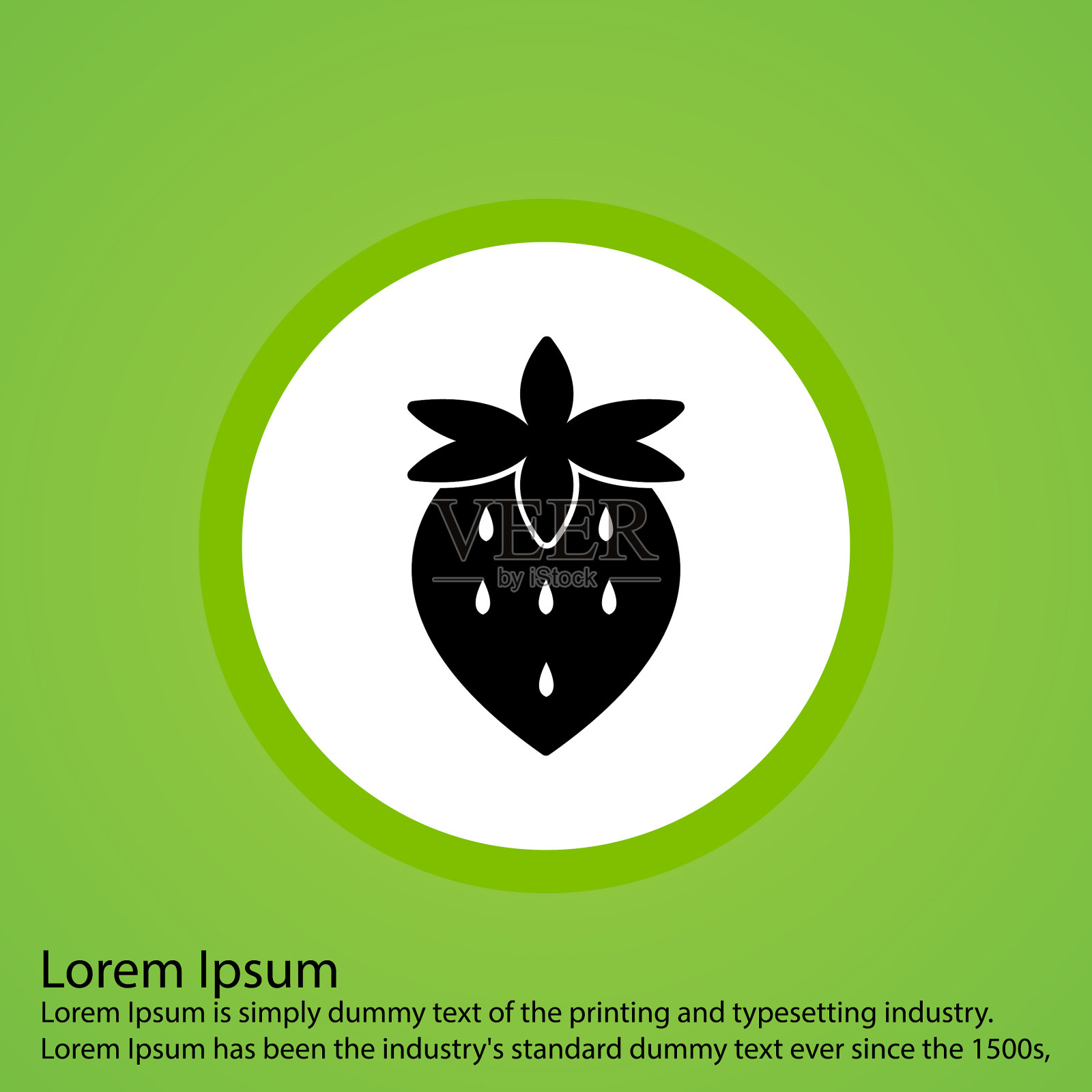 草莓图标插画图片素材