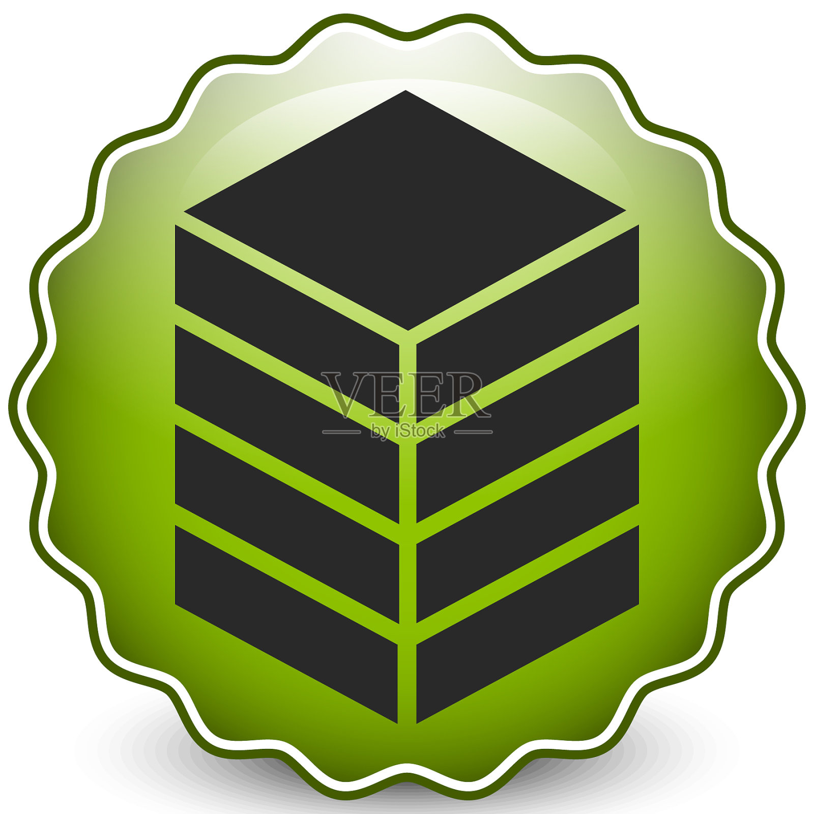 图标与塔架存储容器数据中心插画图片素材