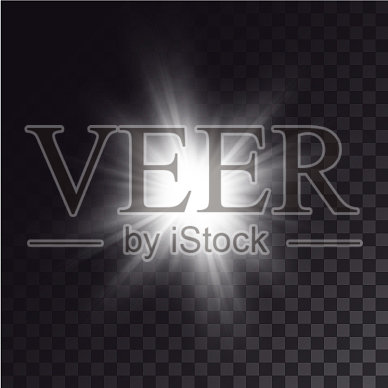 白色的阳光灿烂地照耀着插画图片素材