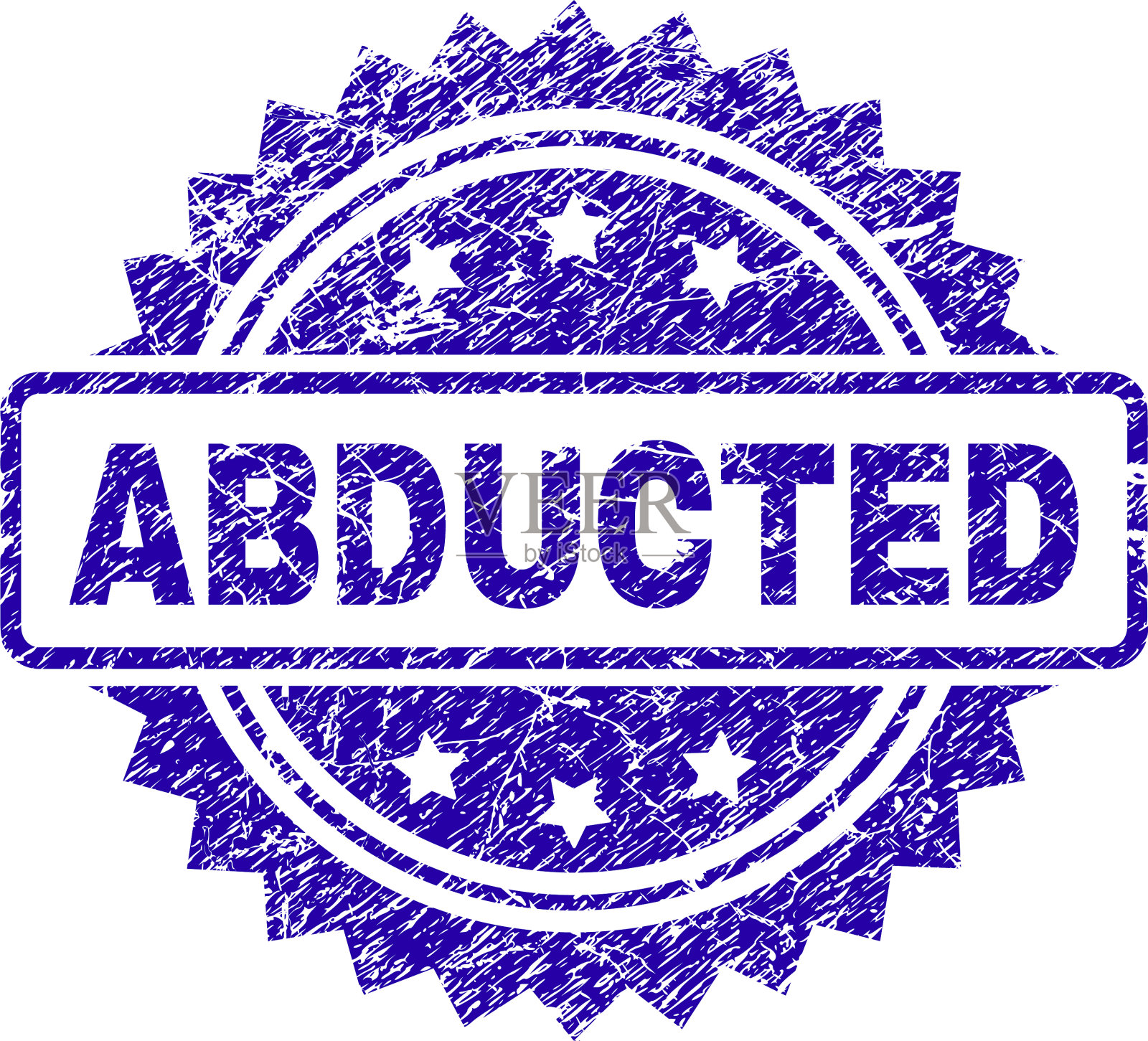 刮刮劫持邮票印章插画图片素材