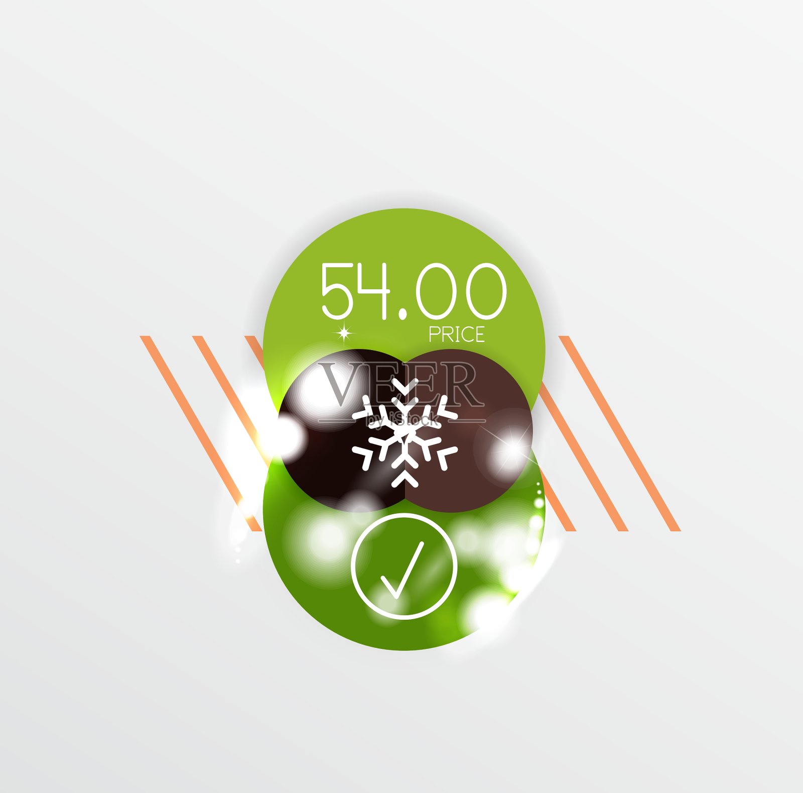 圣诞标签或价格标签贴纸插画图片素材