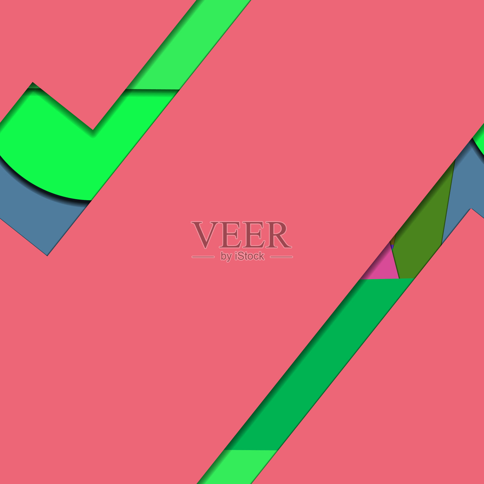 平面材质设计——无缝创意潮流插画图片素材