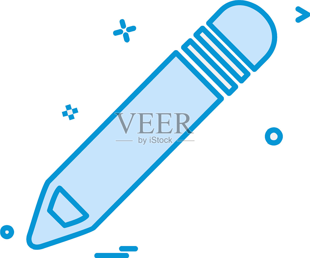 铅笔图标设计插画图片素材