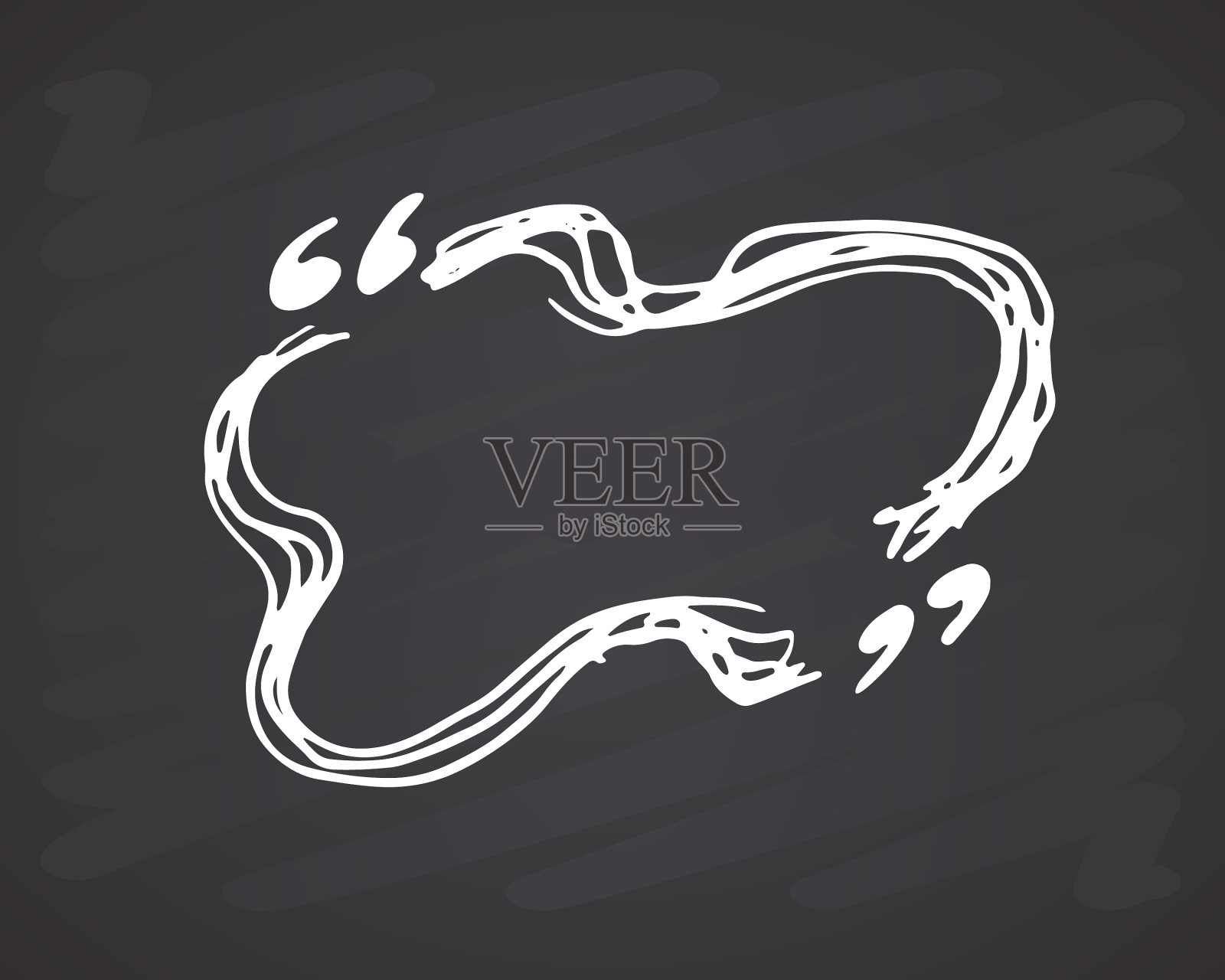 报价框或报价框手绘草图插画图片素材