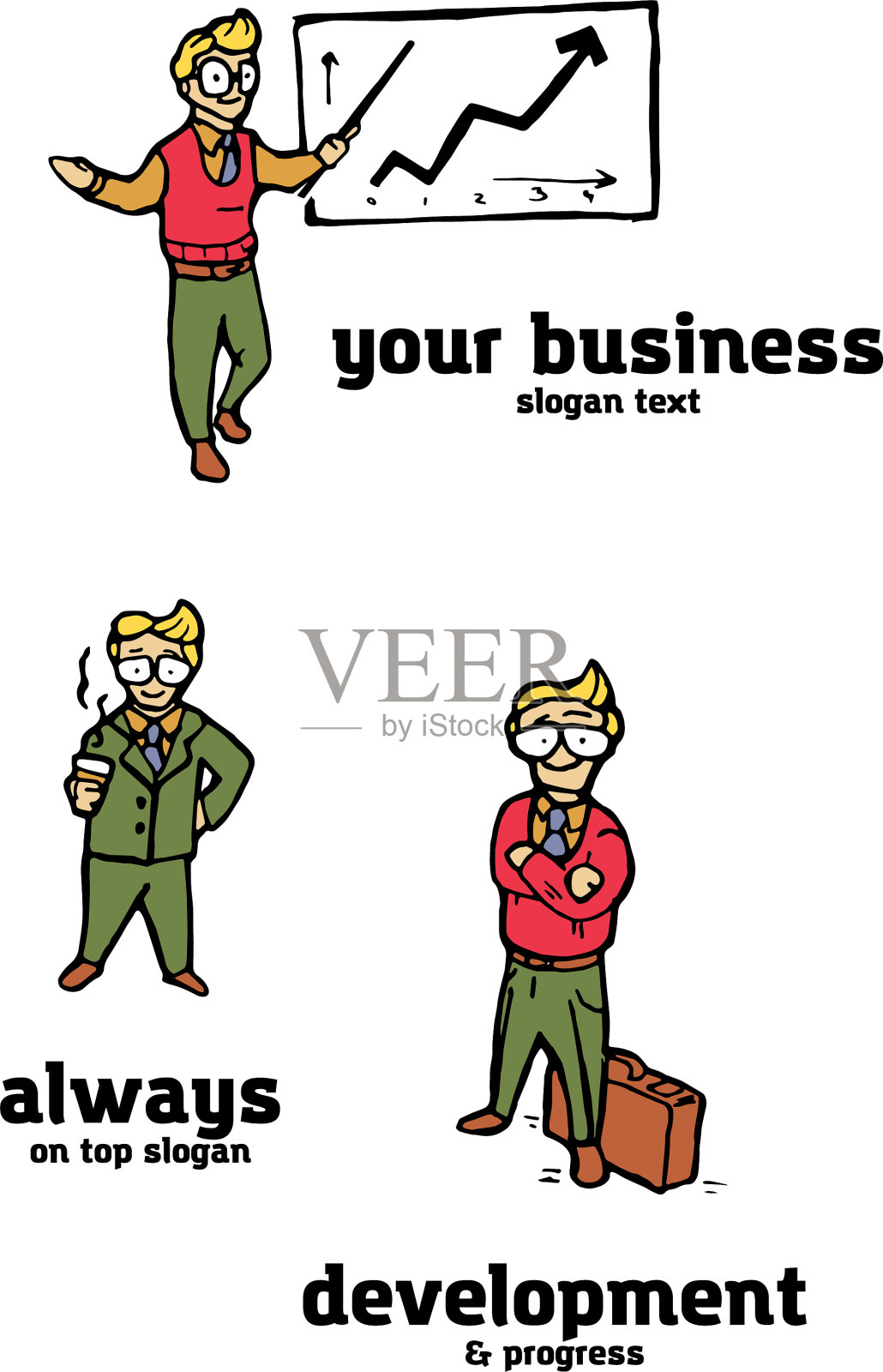 商人标志设置图标素材