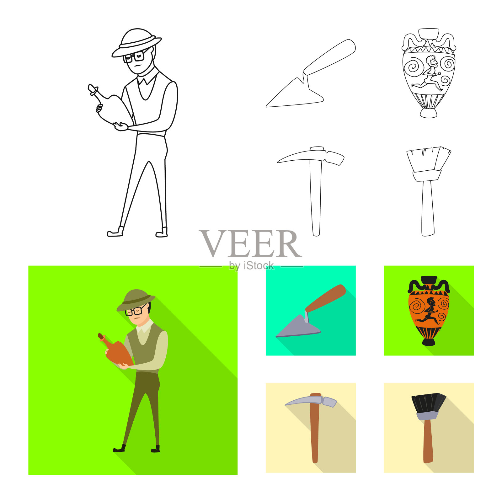 故事和物品签名插画图片素材