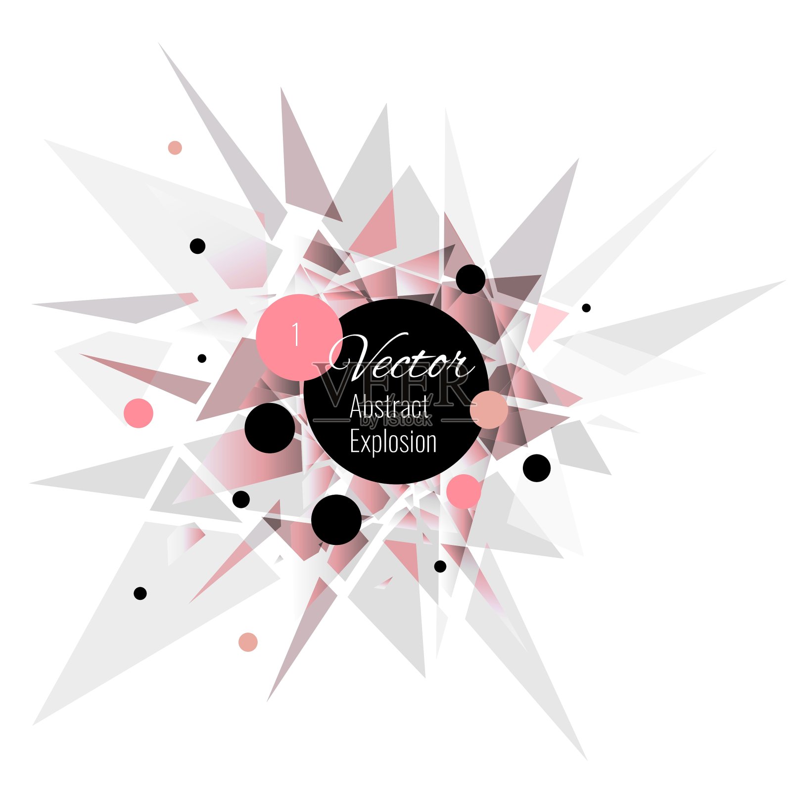 摘要爆炸的背景设计元素图片
