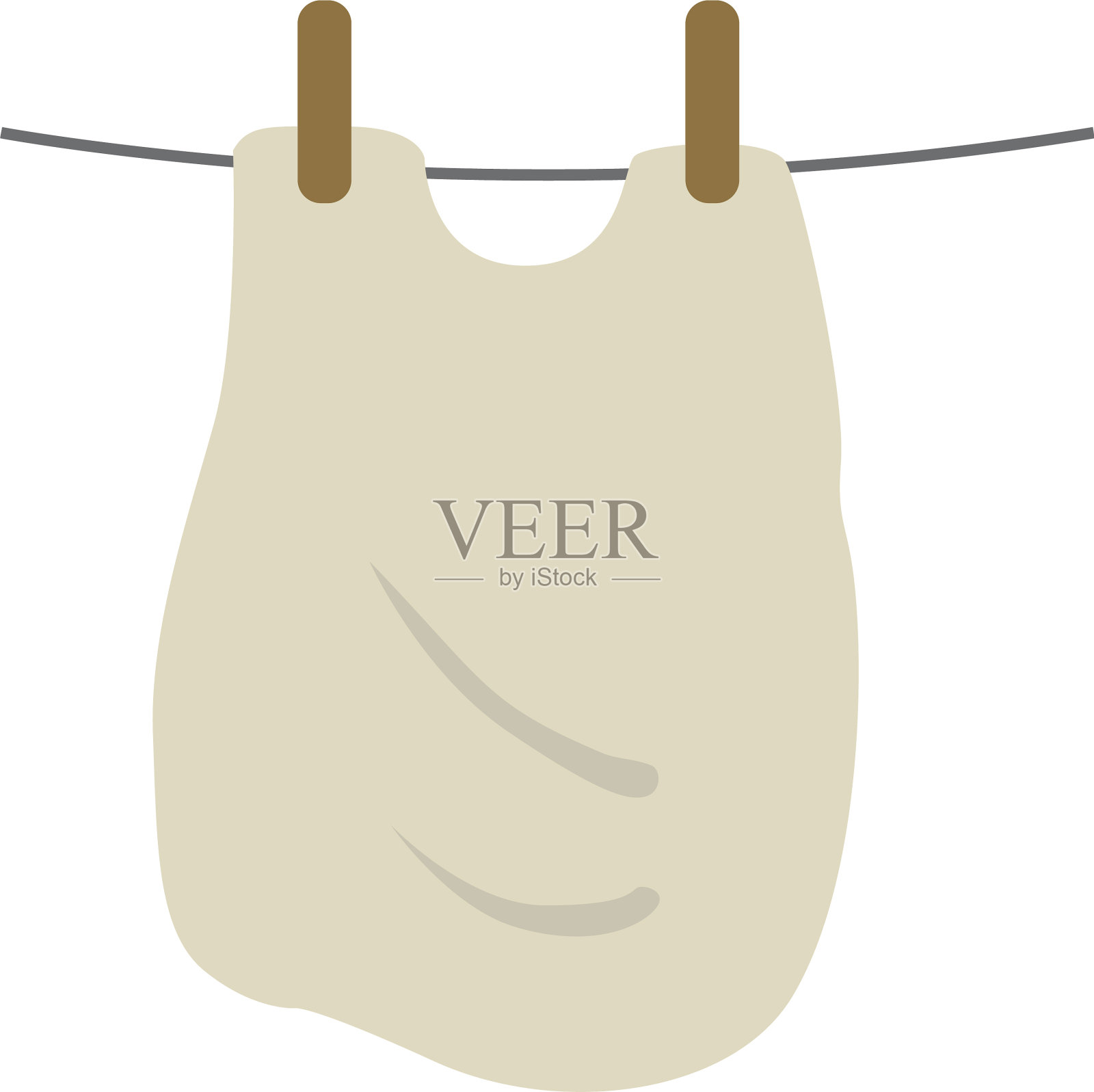 挂袋烘干台插画图片素材