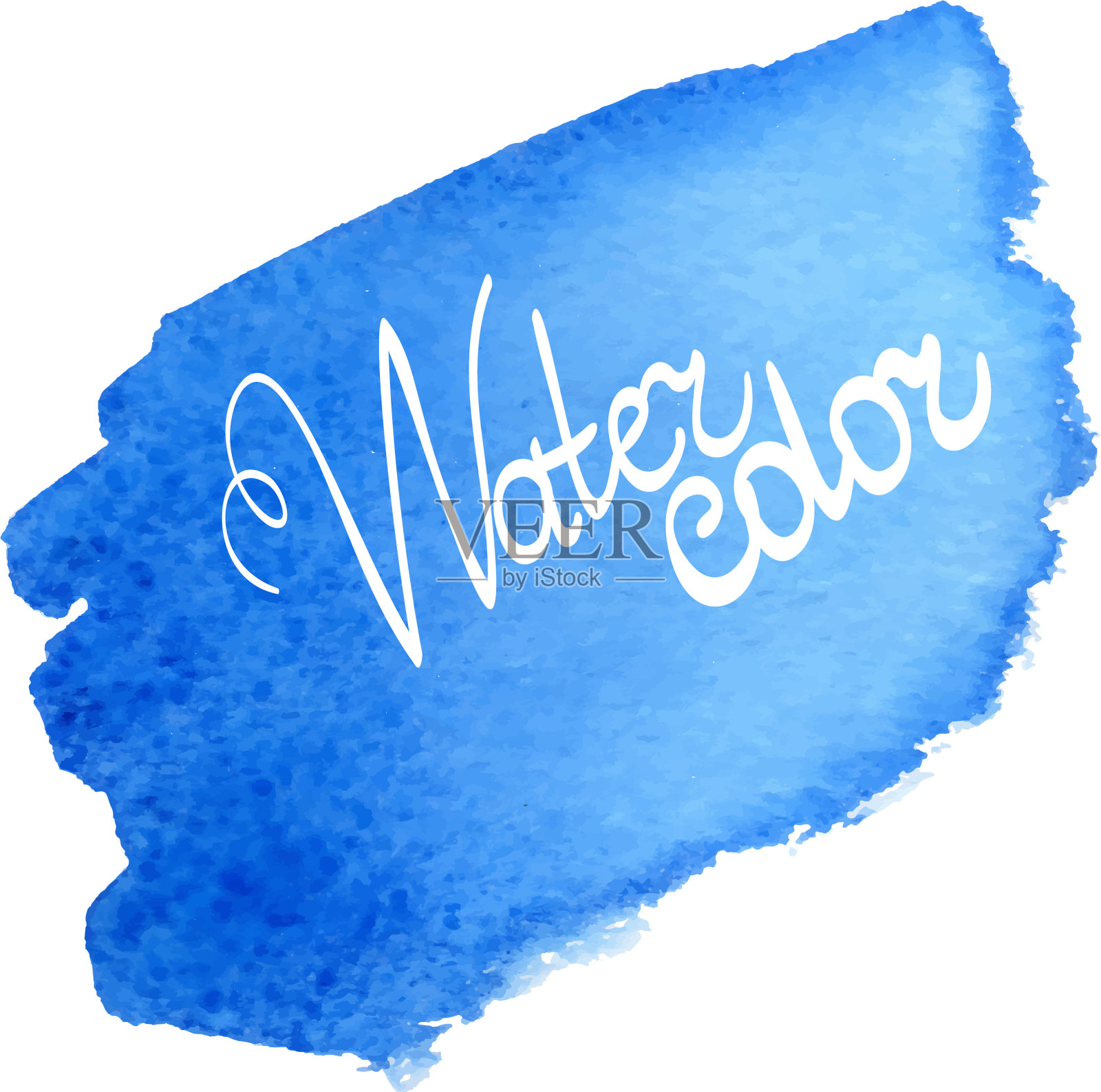 抽象水彩手画纹理孤立插画图片素材