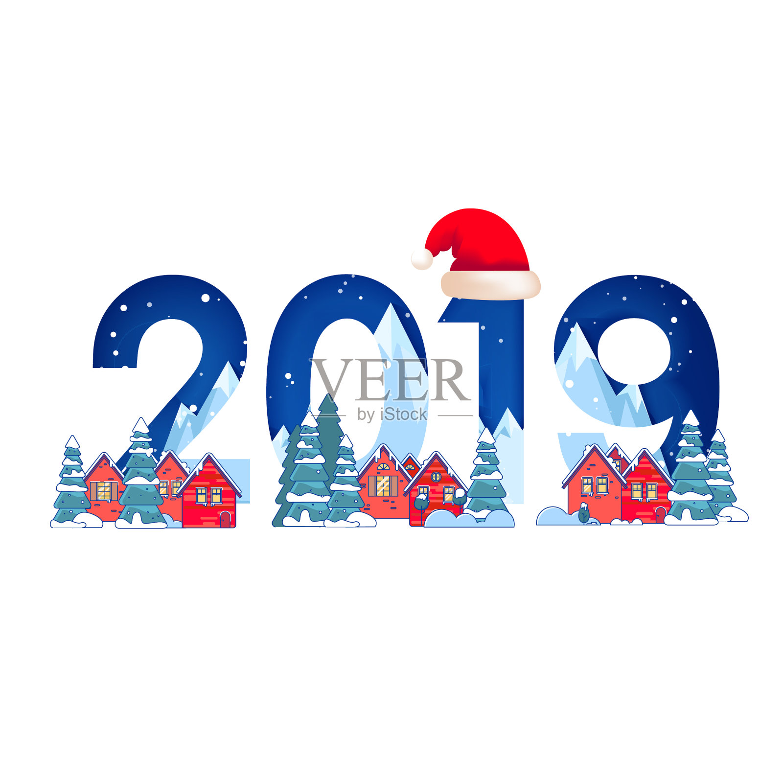 圣诞快乐，恭贺新禧设计元素图片