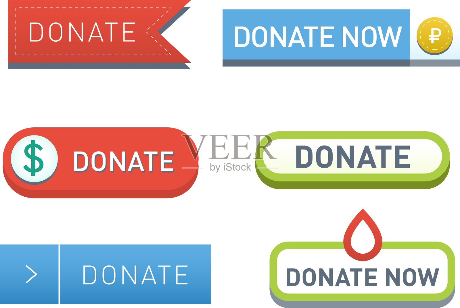 捐赠按钮设置图标素材