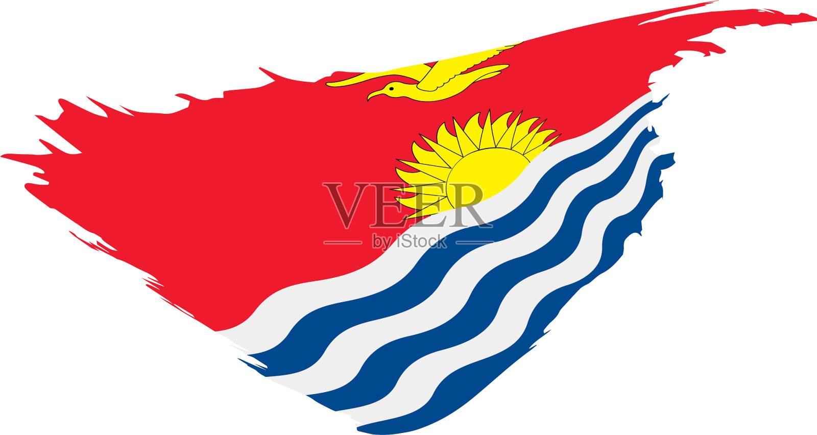 基里巴斯的旗帜设计元素图片