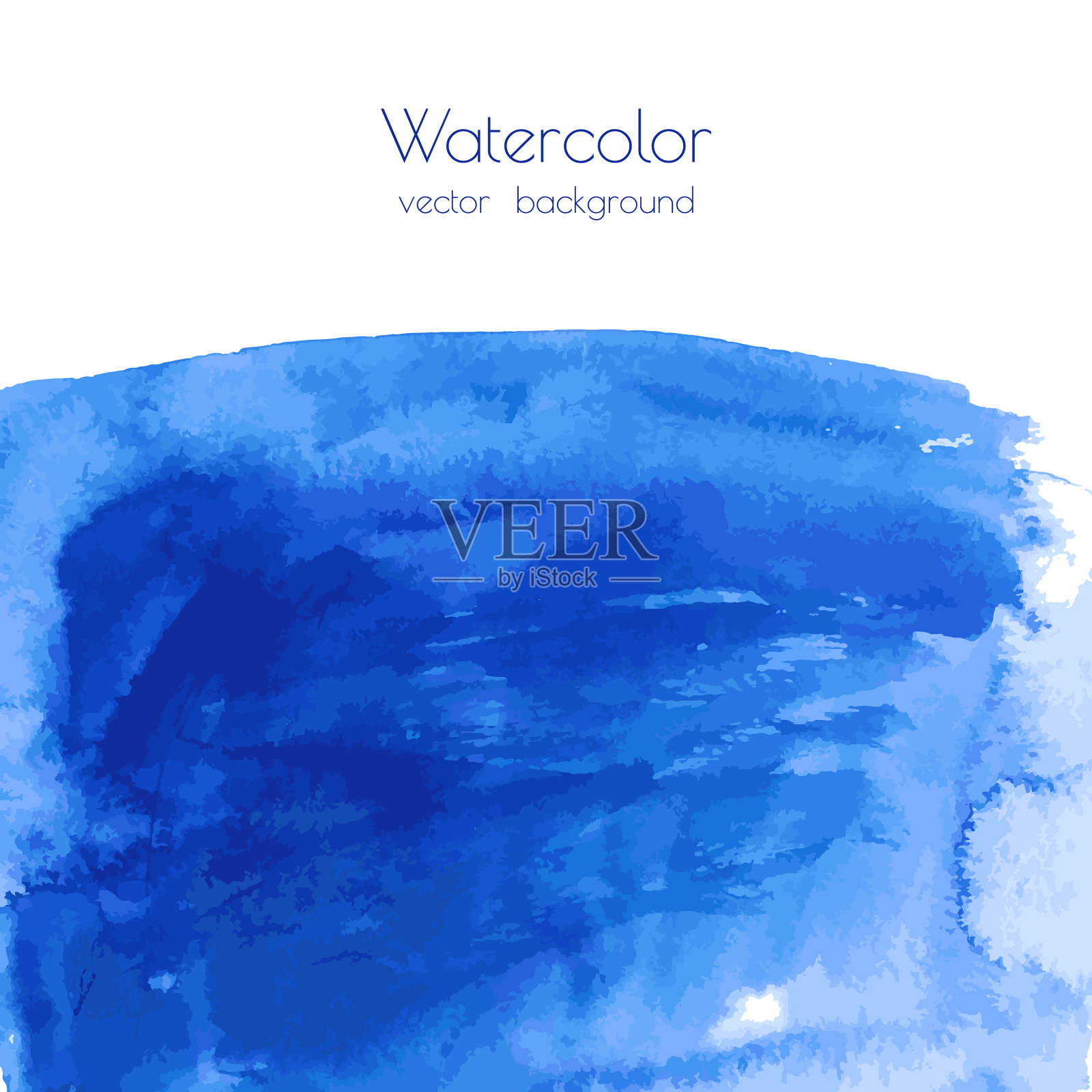 蓝绿色，靛蓝色，水彩纹理插画图片素材