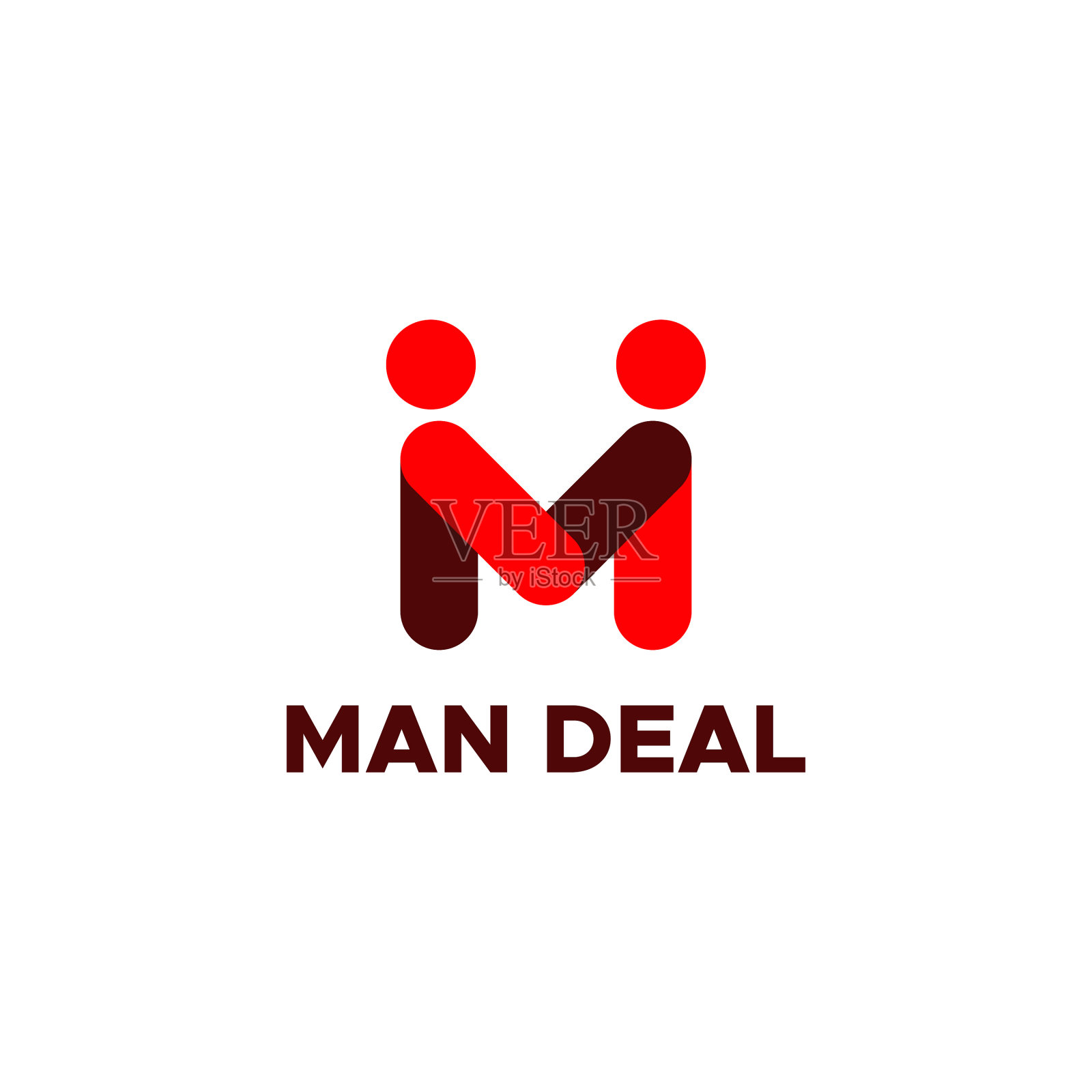 男士交易标志为您的公司或品牌插画图片素材