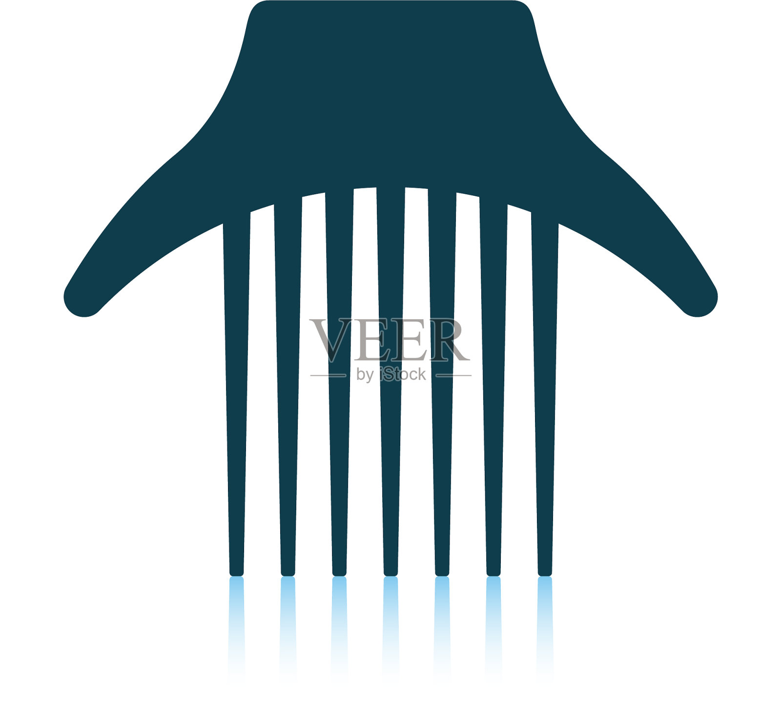 梳状图标设计元素图片