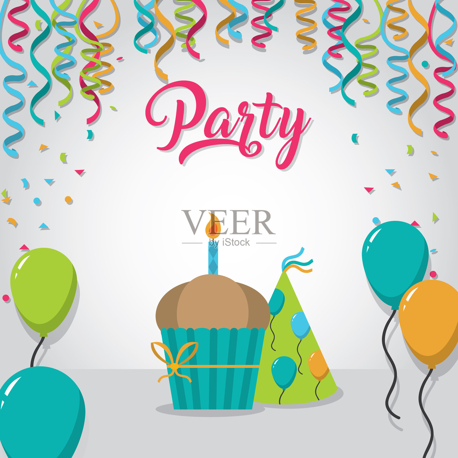 狂欢节快乐卡插画图片素材