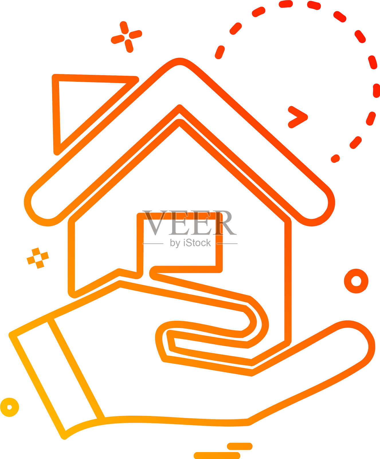 房地产图标设计插画图片素材