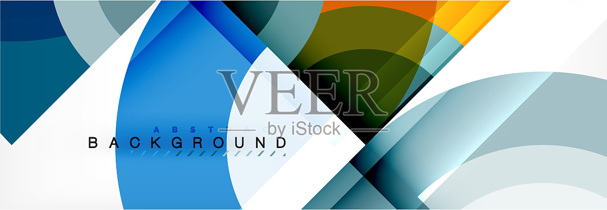 圆形的抽象背景插画图片素材