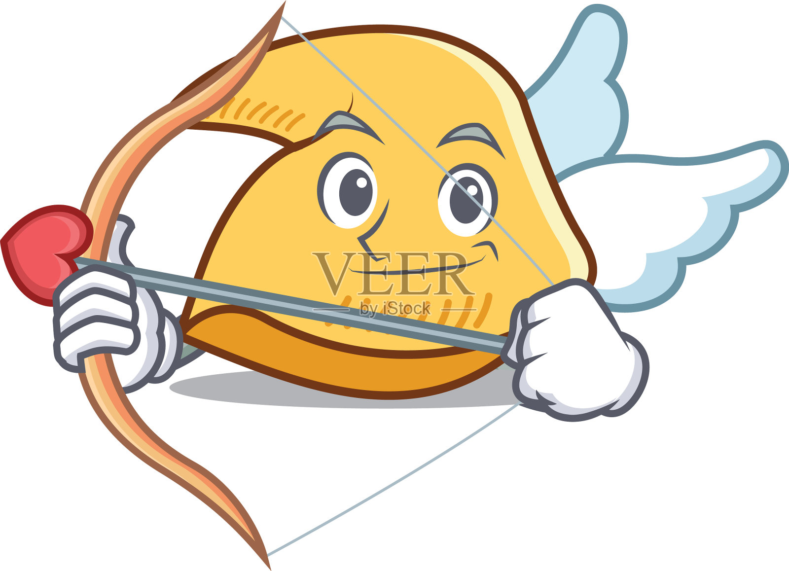 丘比特幸运饼干人物卡通设计元素图片