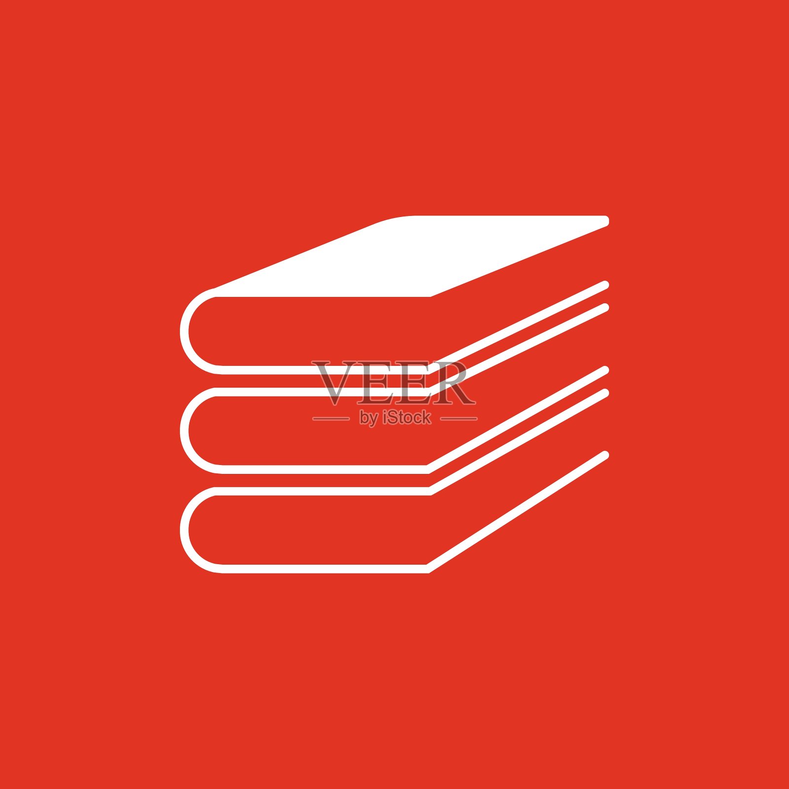 图书图标设计图书馆图书符号插画图片素材