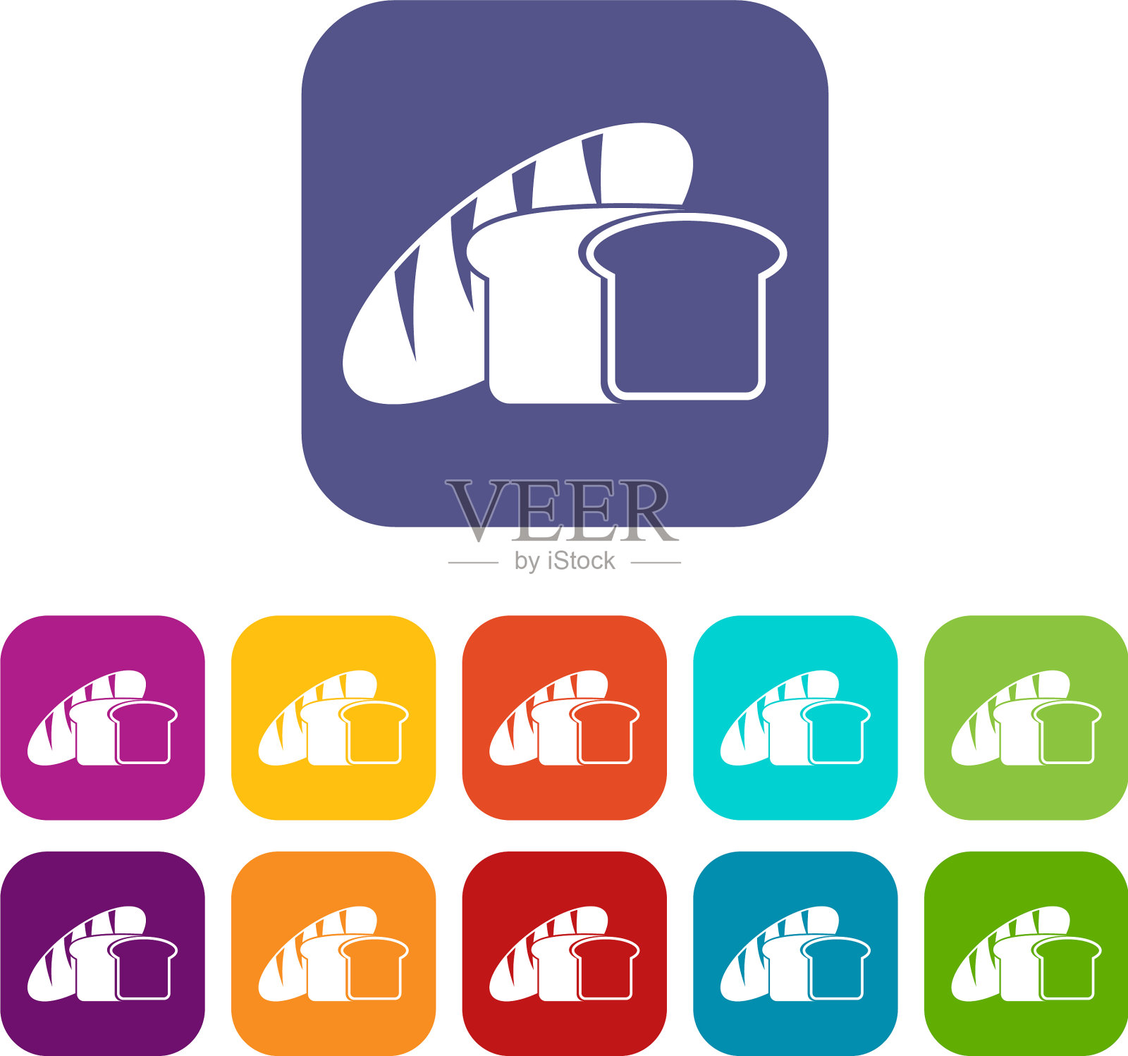 面包图标设置图标素材