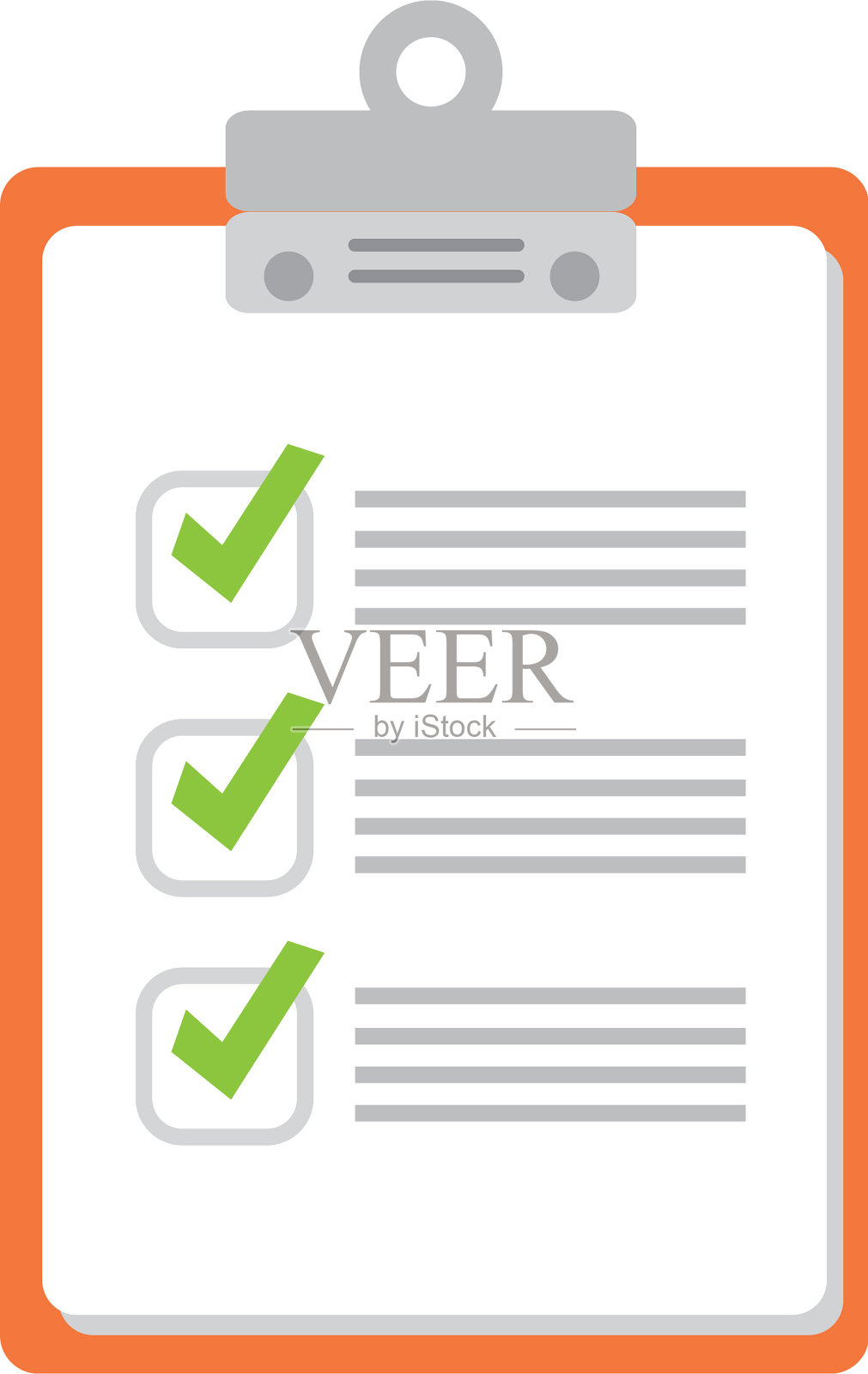 检查列表剪贴板隔离图标插画图片素材