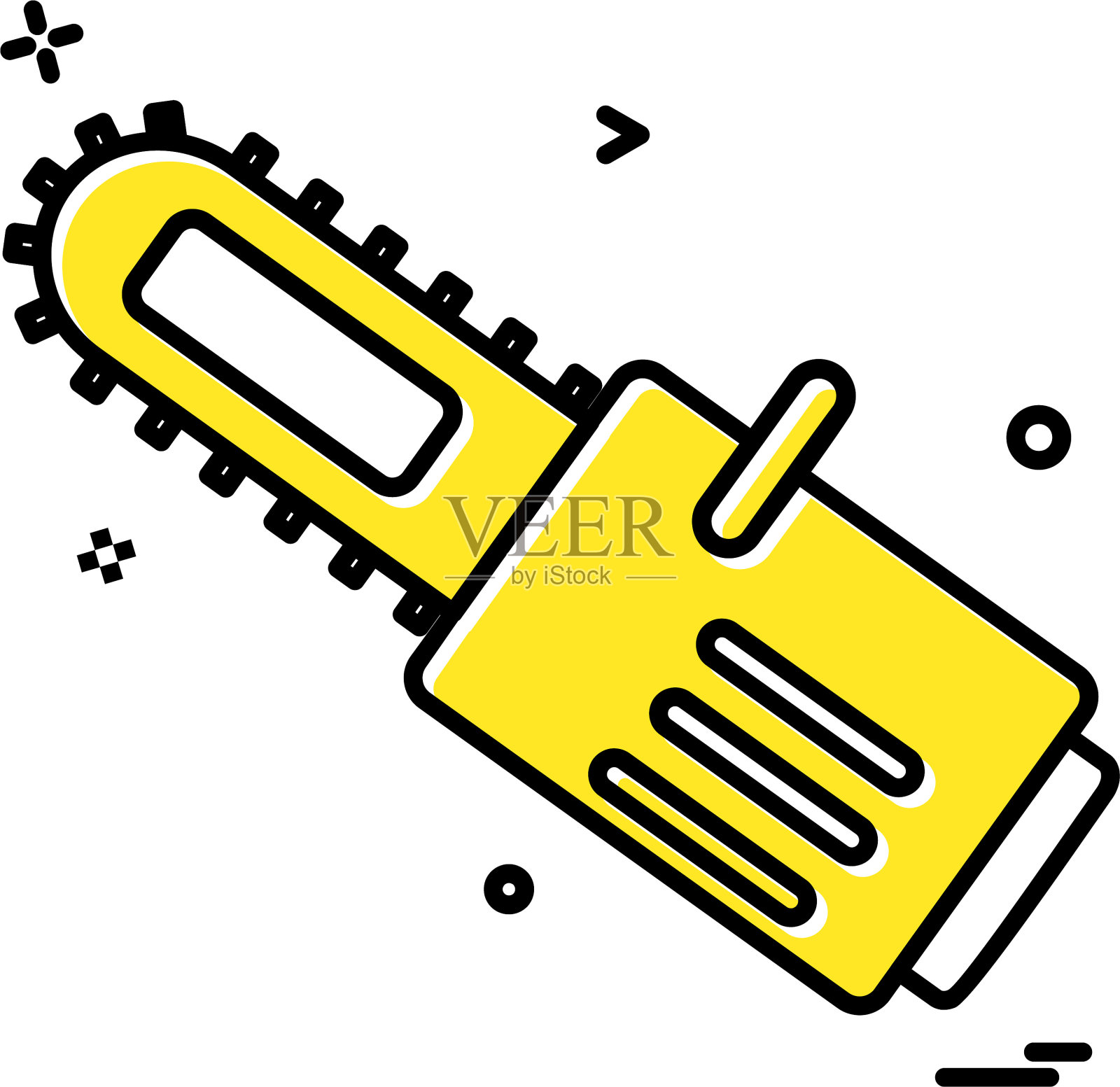 锯刀图标设计插画图片素材