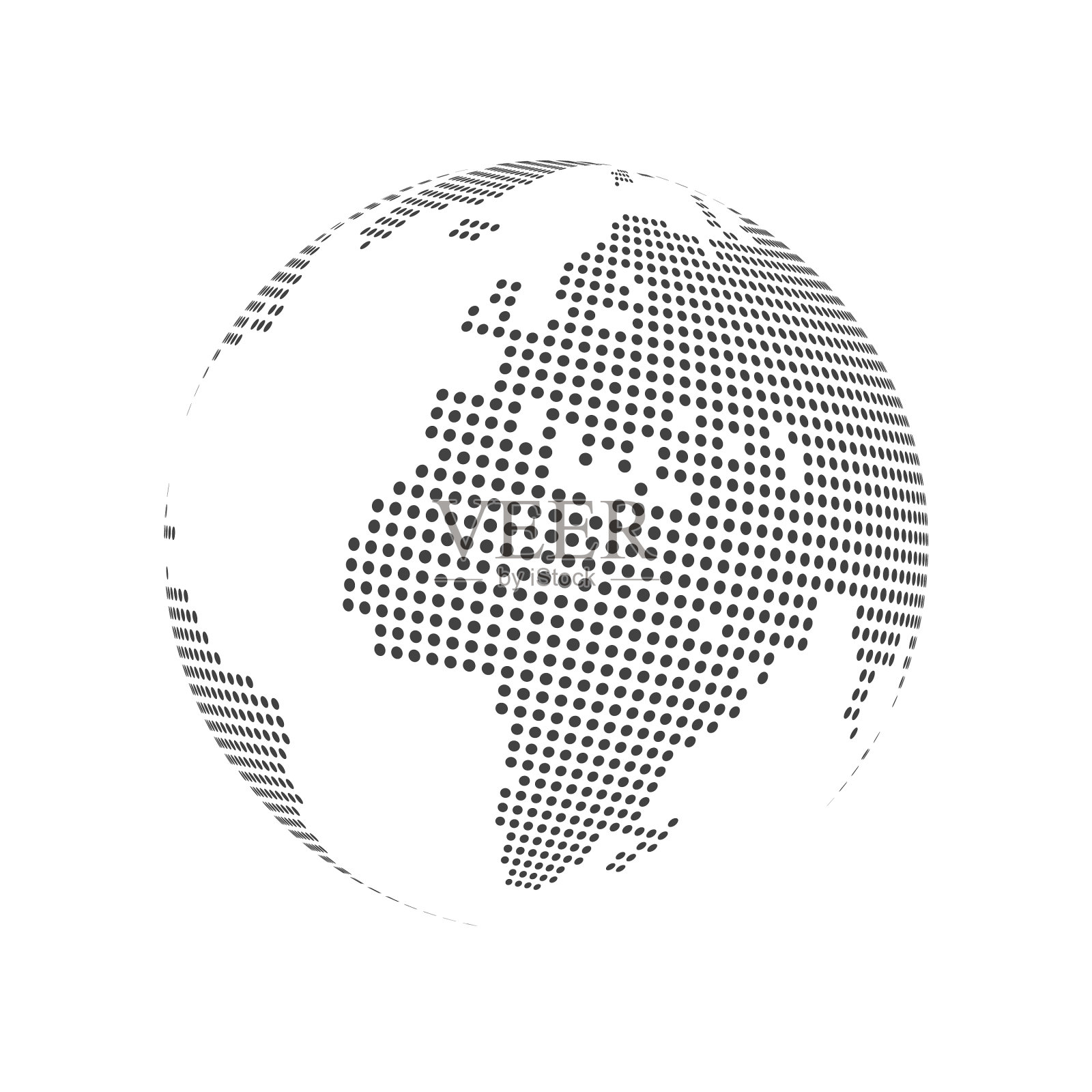 摘要点球接地插画图片素材