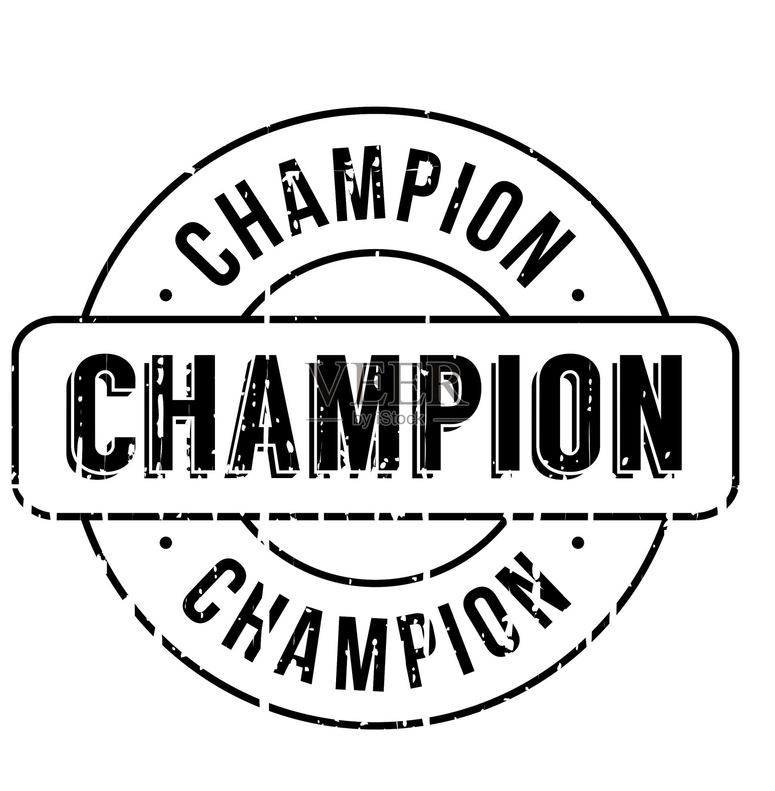 冠军橡皮图章插画图片素材