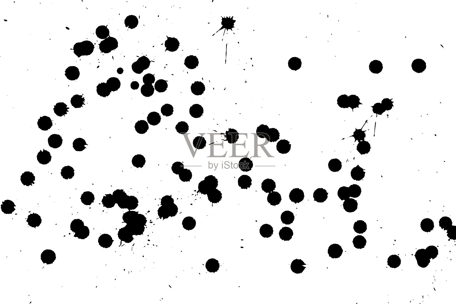 墨渣滴纹理黑色手绘插画图片素材