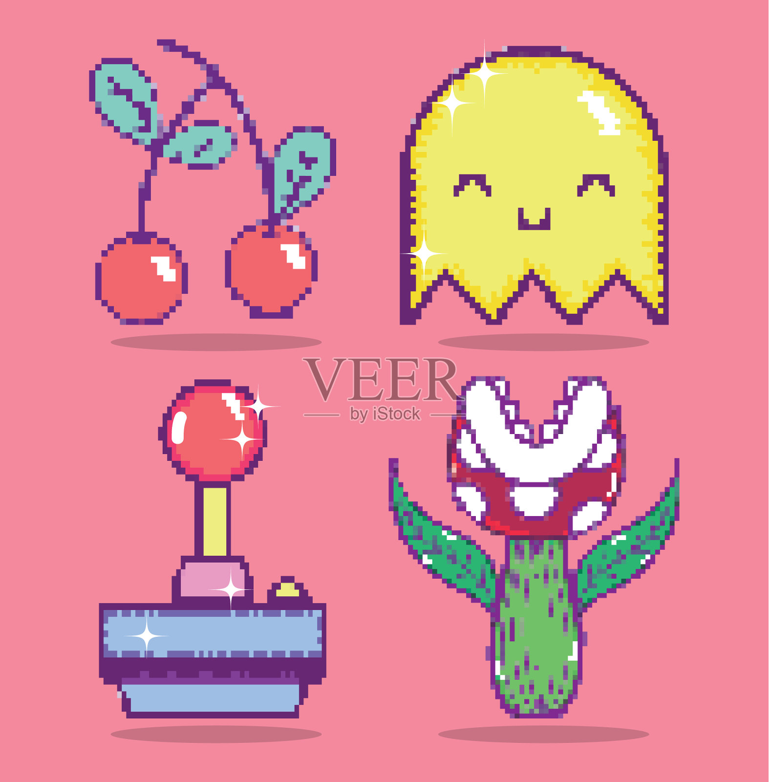 一套电子游戏卡通图标素材