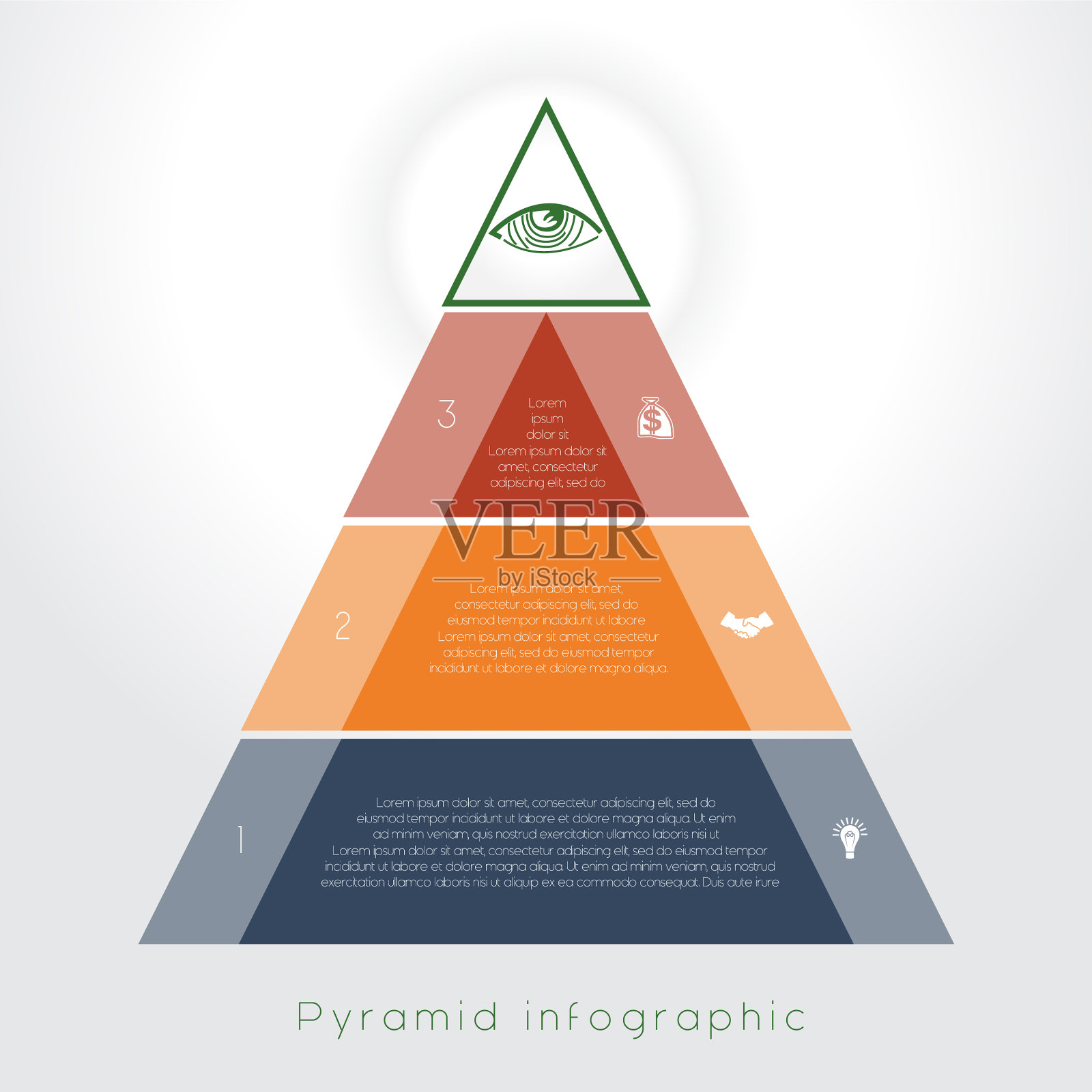金字塔设计模板素材