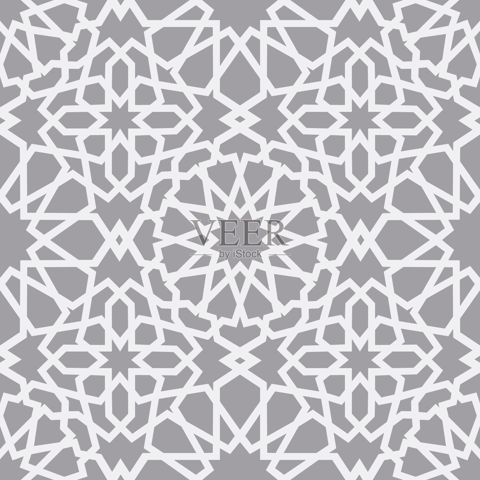 伊斯兰图案无缝阿拉伯几何插画图片素材