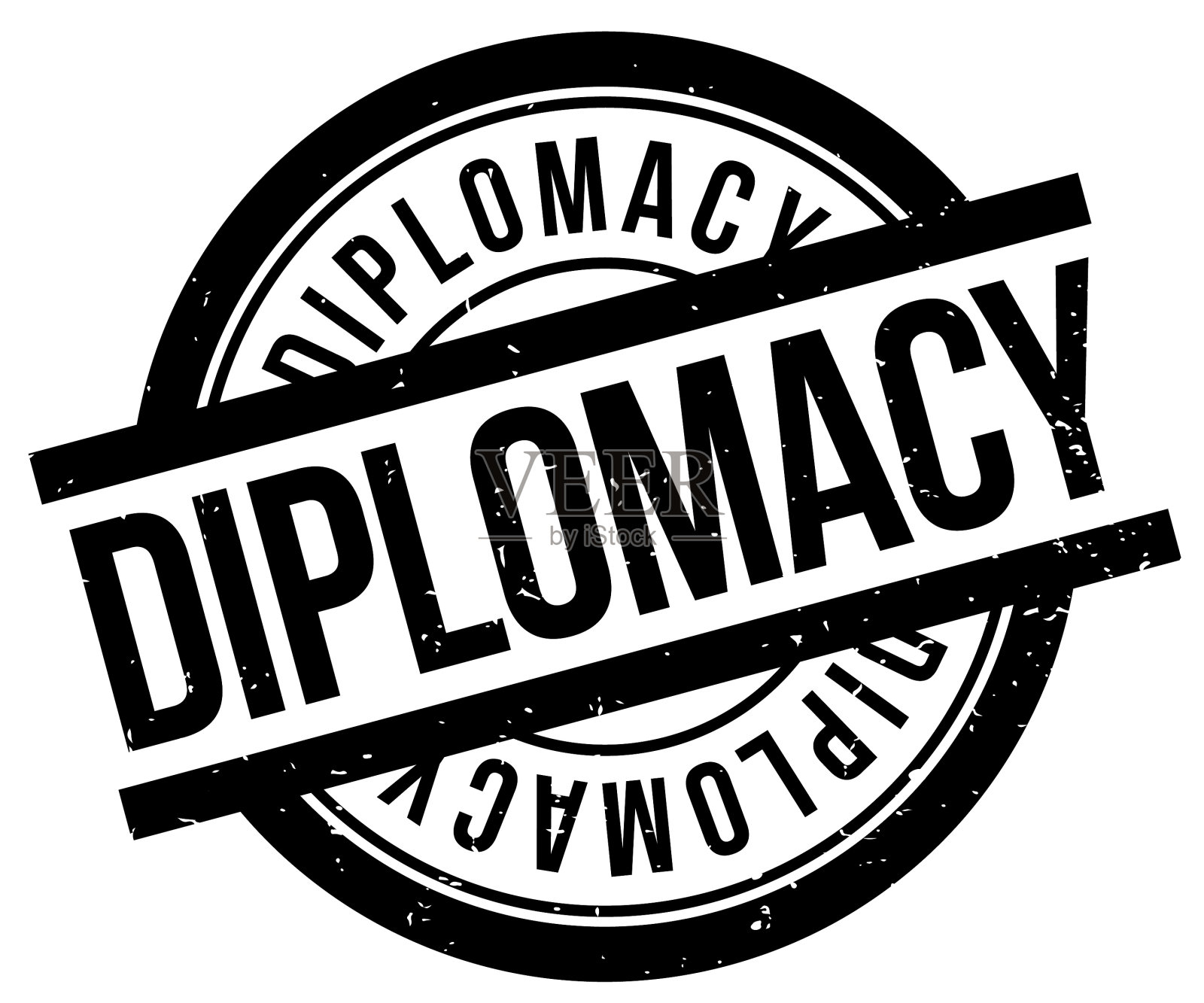 外交橡皮图章设计元素图片