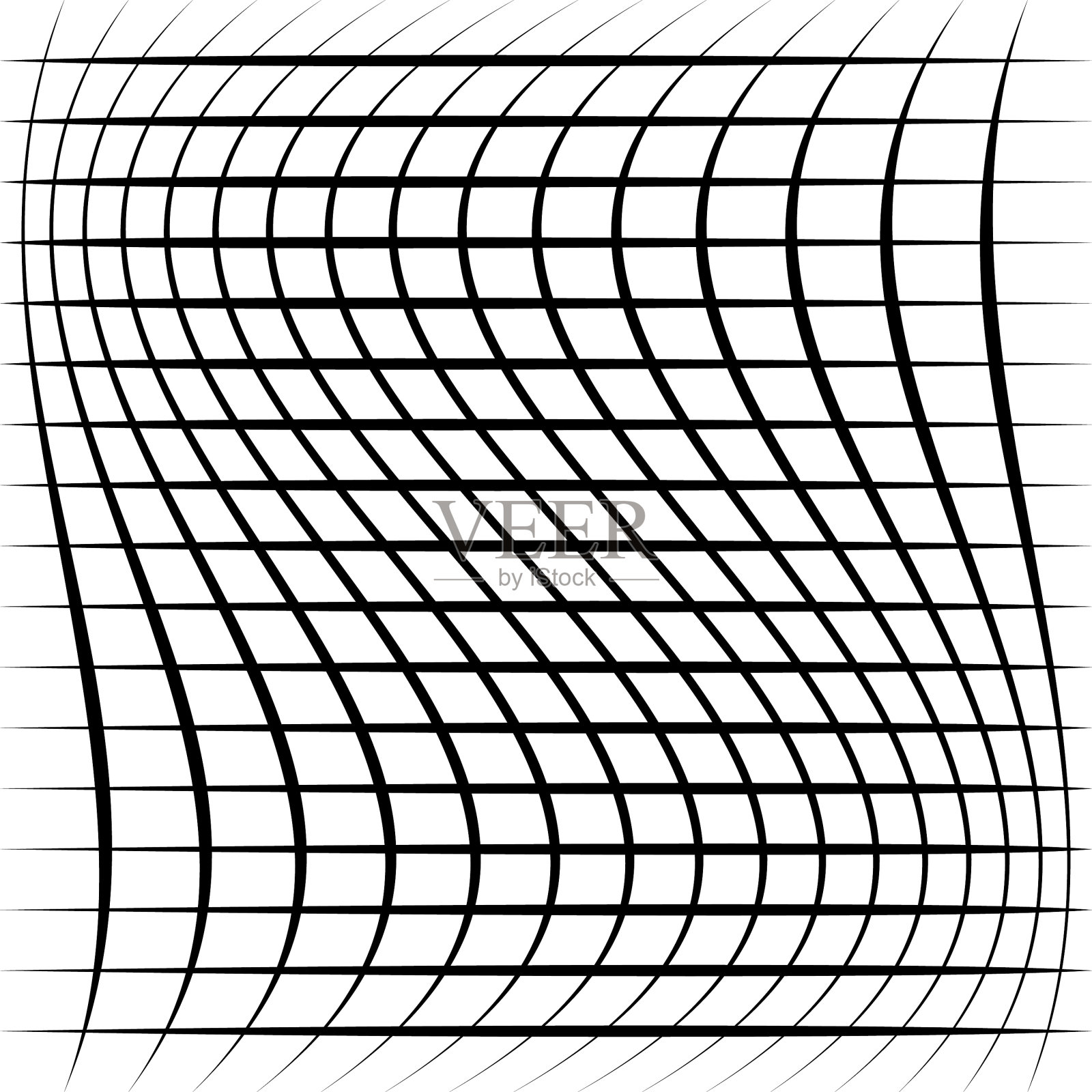 网格网格具有点阵变形翘曲的效果插画图片素材