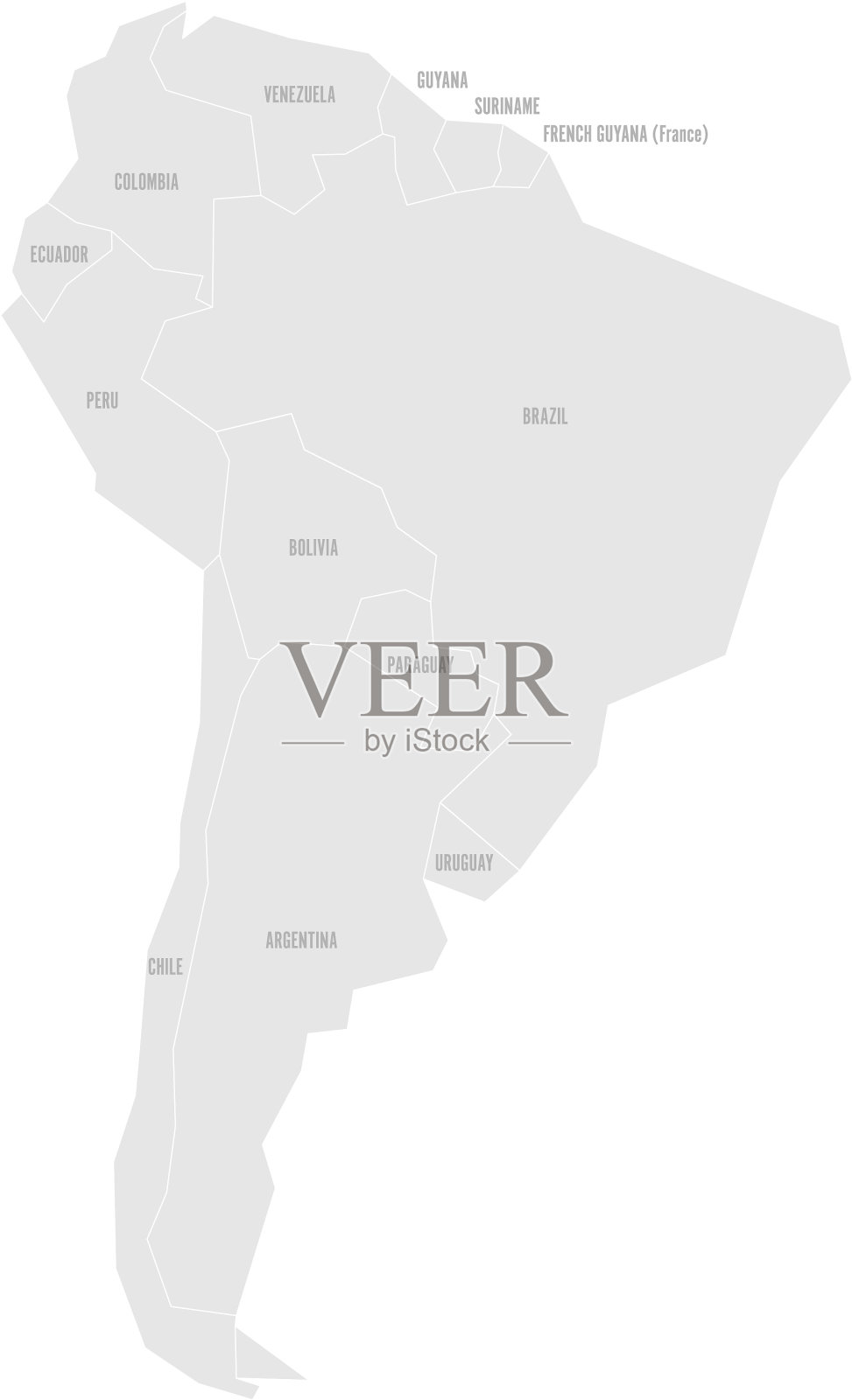 非常简单的政治信息地图插画图片素材