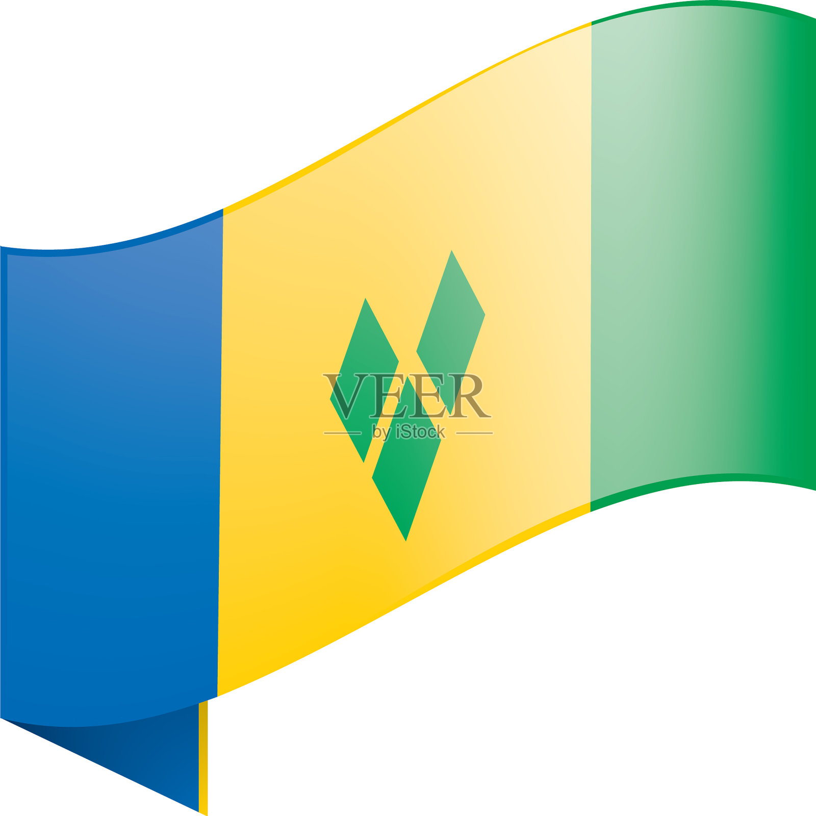 圣文森特和格林纳丁斯旗设计元素图片