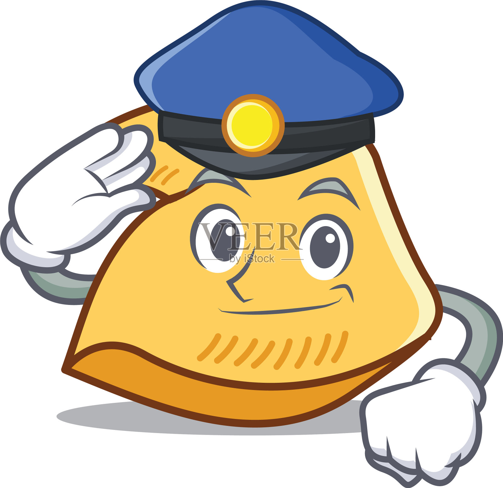 警察幸运饼干人物卡通设计元素图片