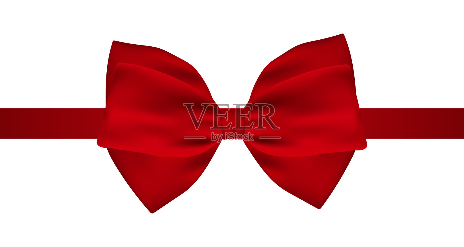 红色的丝带礼品蝴蝶结设计元素图片